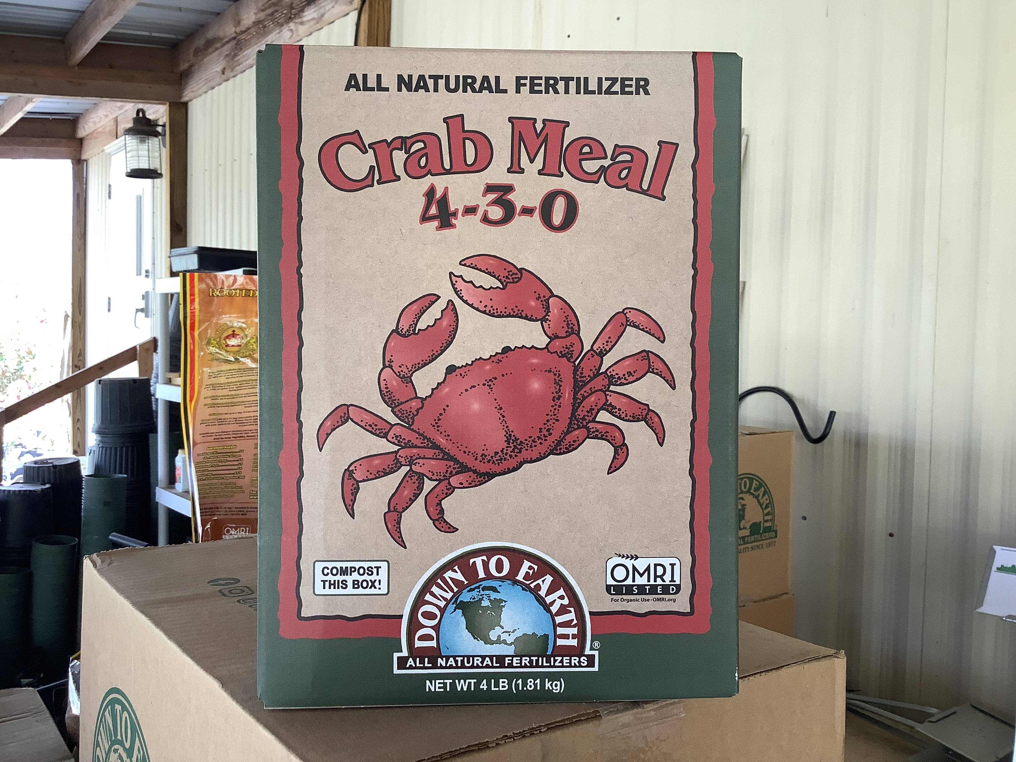Fertilizer, Crab Meal 4-3-0 (4 lb)
