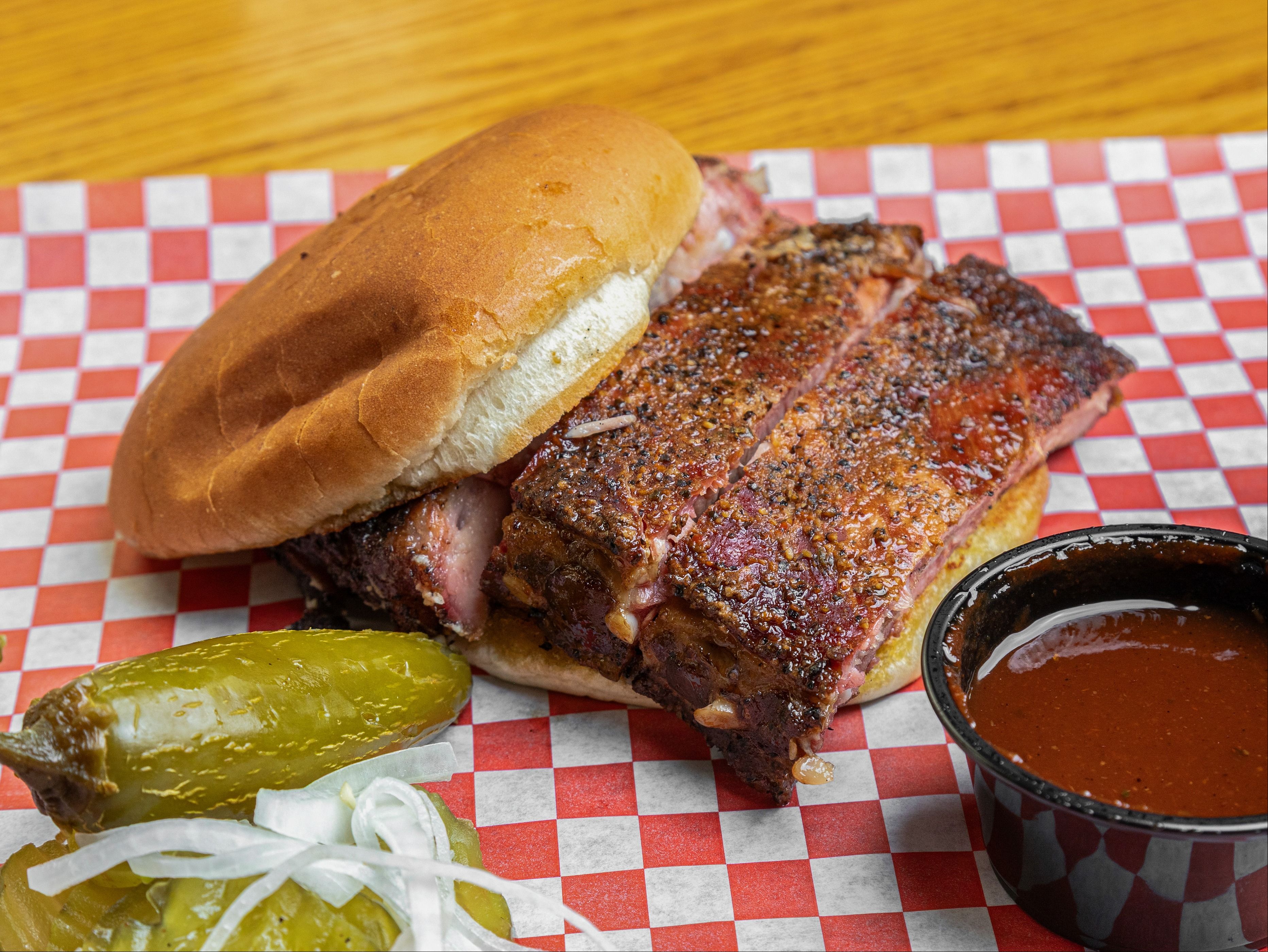 Rib Sandwich w/6oz Side (Pick Only 1 Side).