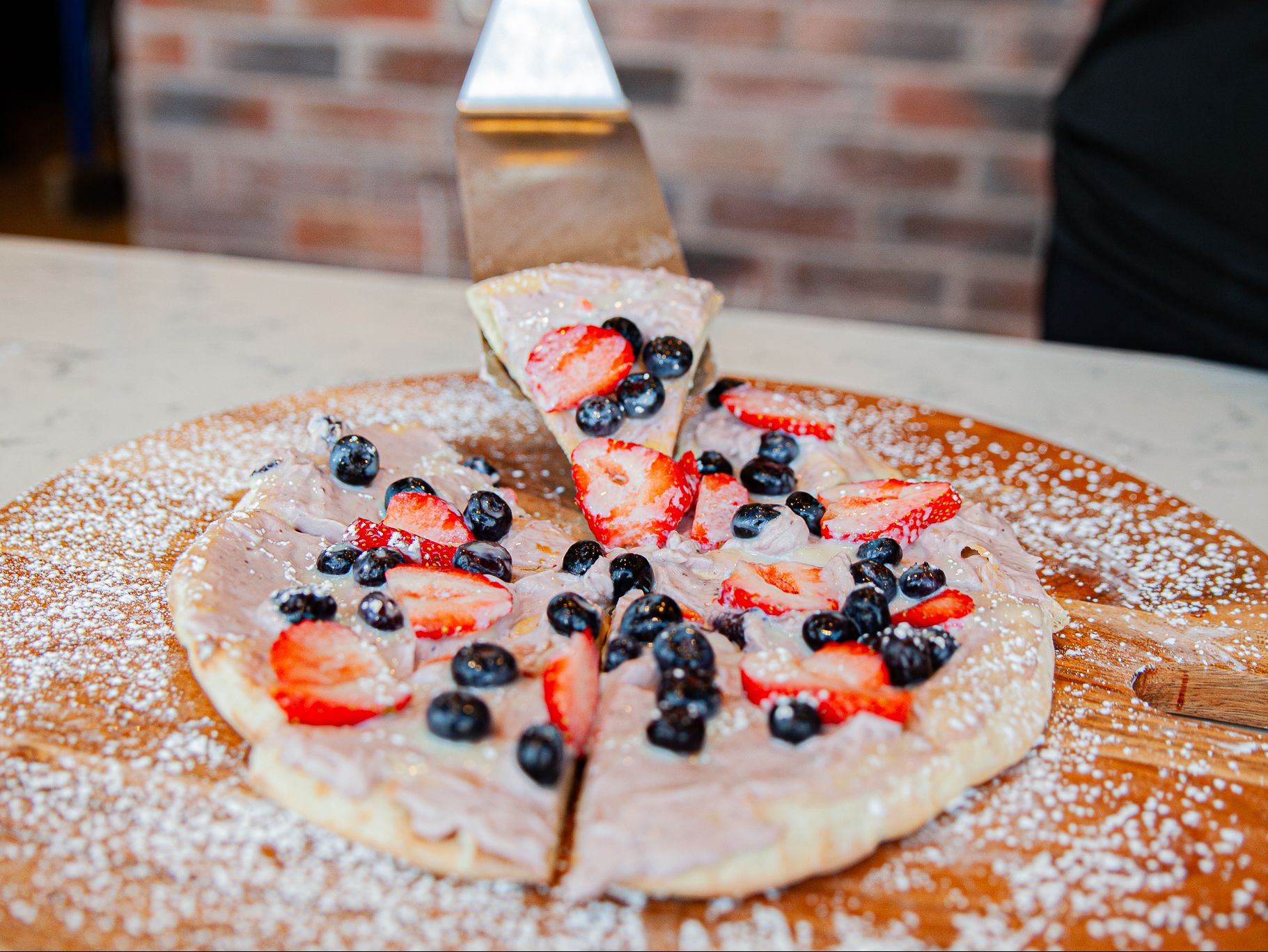 10" Strawberry Dessert Pizza.
