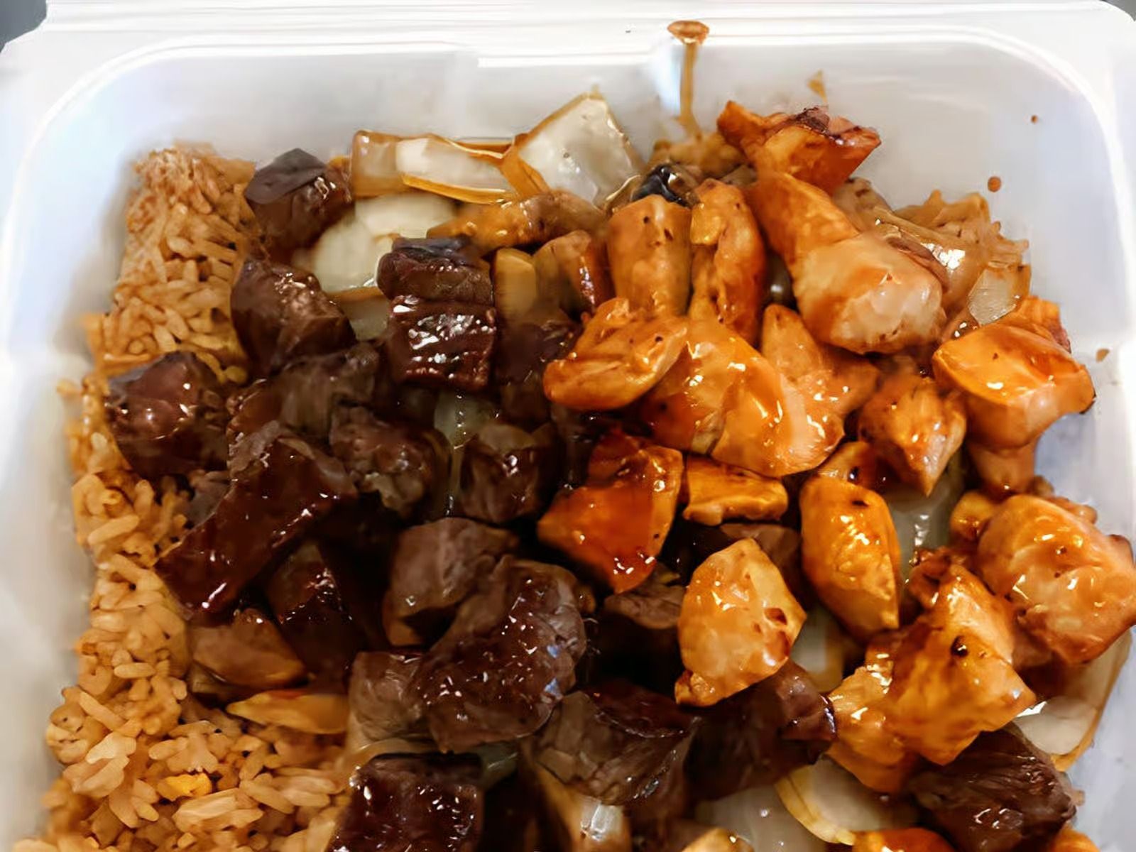 Hibachi Filet Mignon & Chicken.