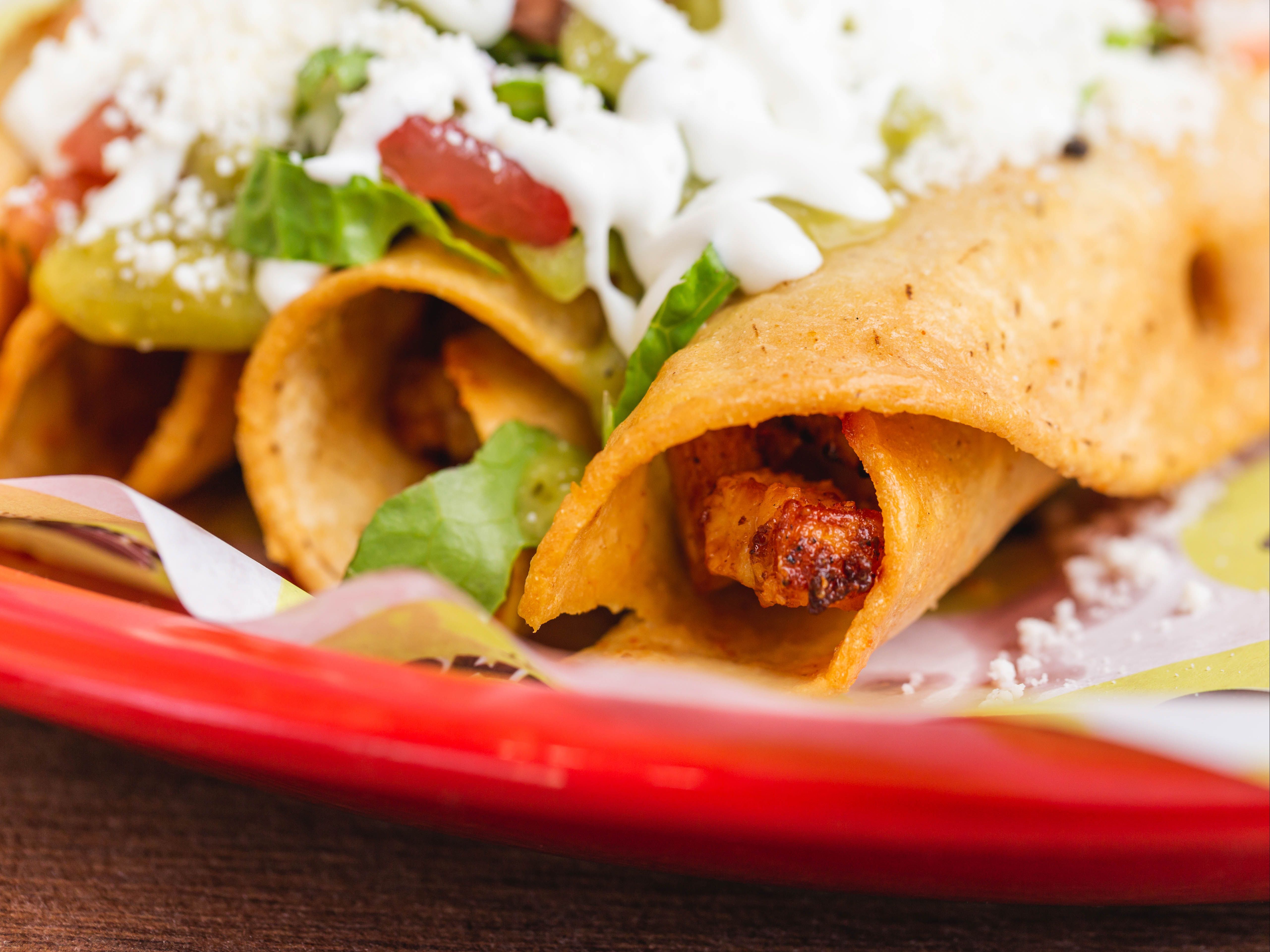 Chicken Taquitos (Flautas).