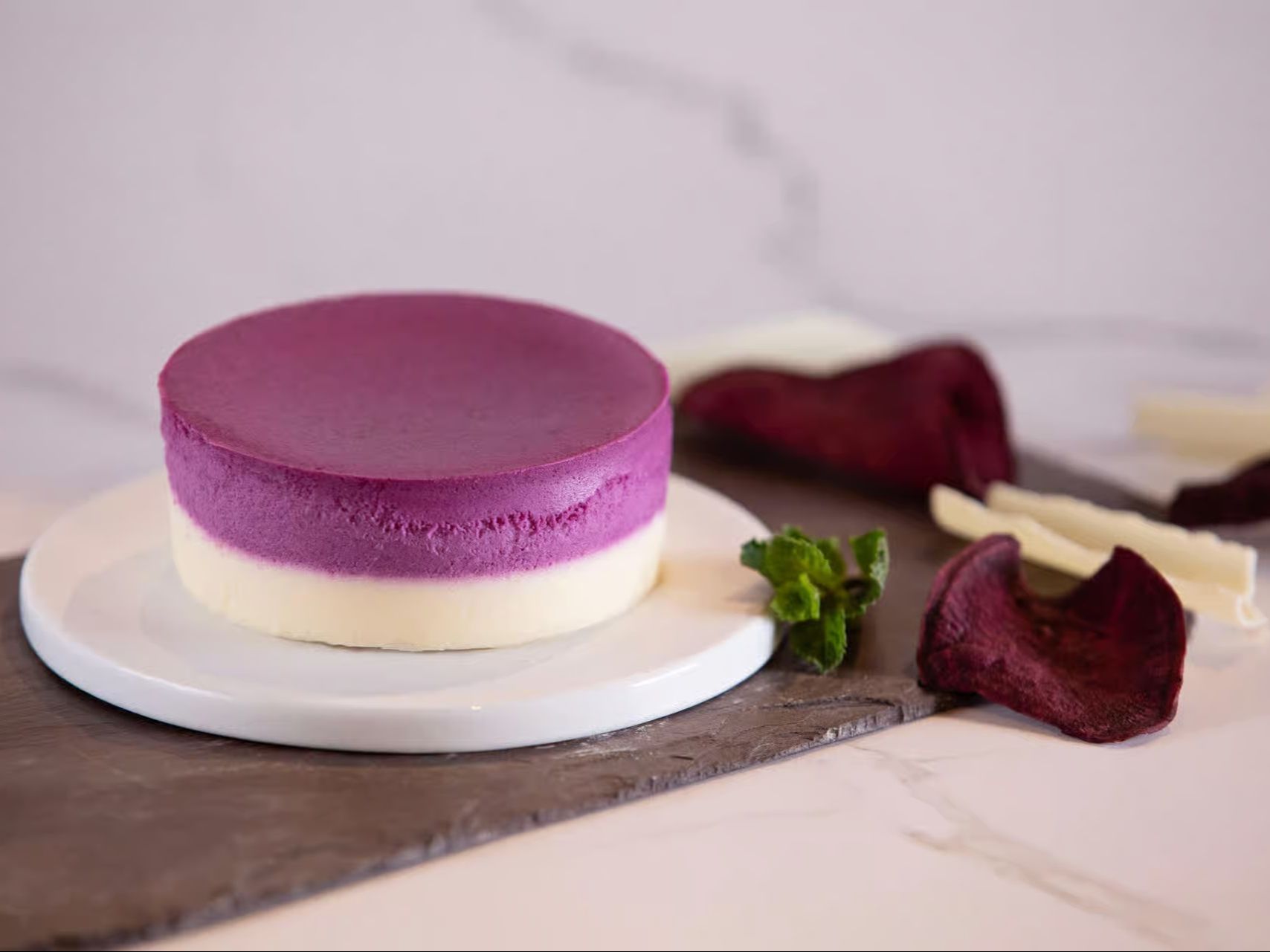 Ube Cheesecake.