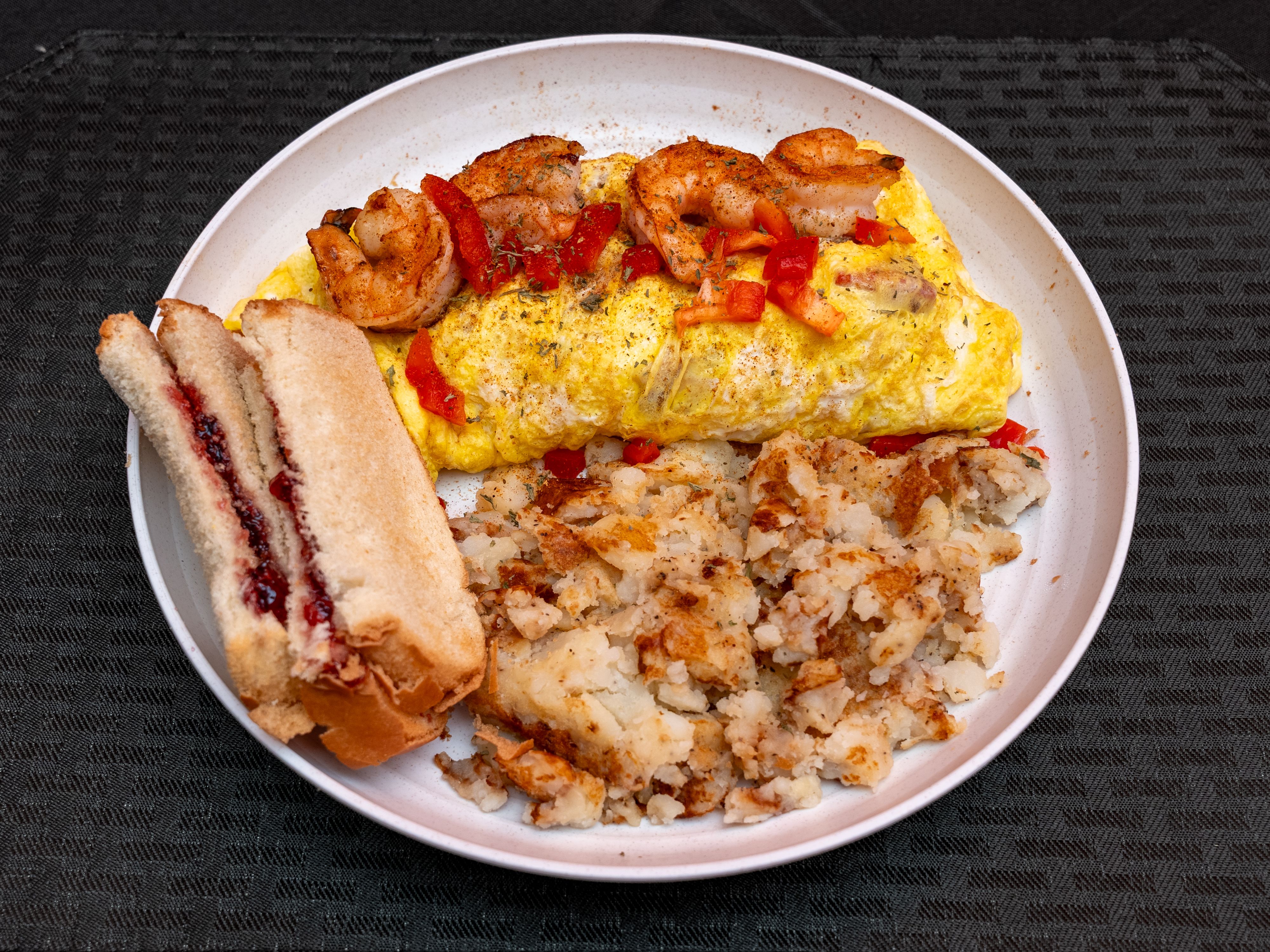 Seafood Omelet.