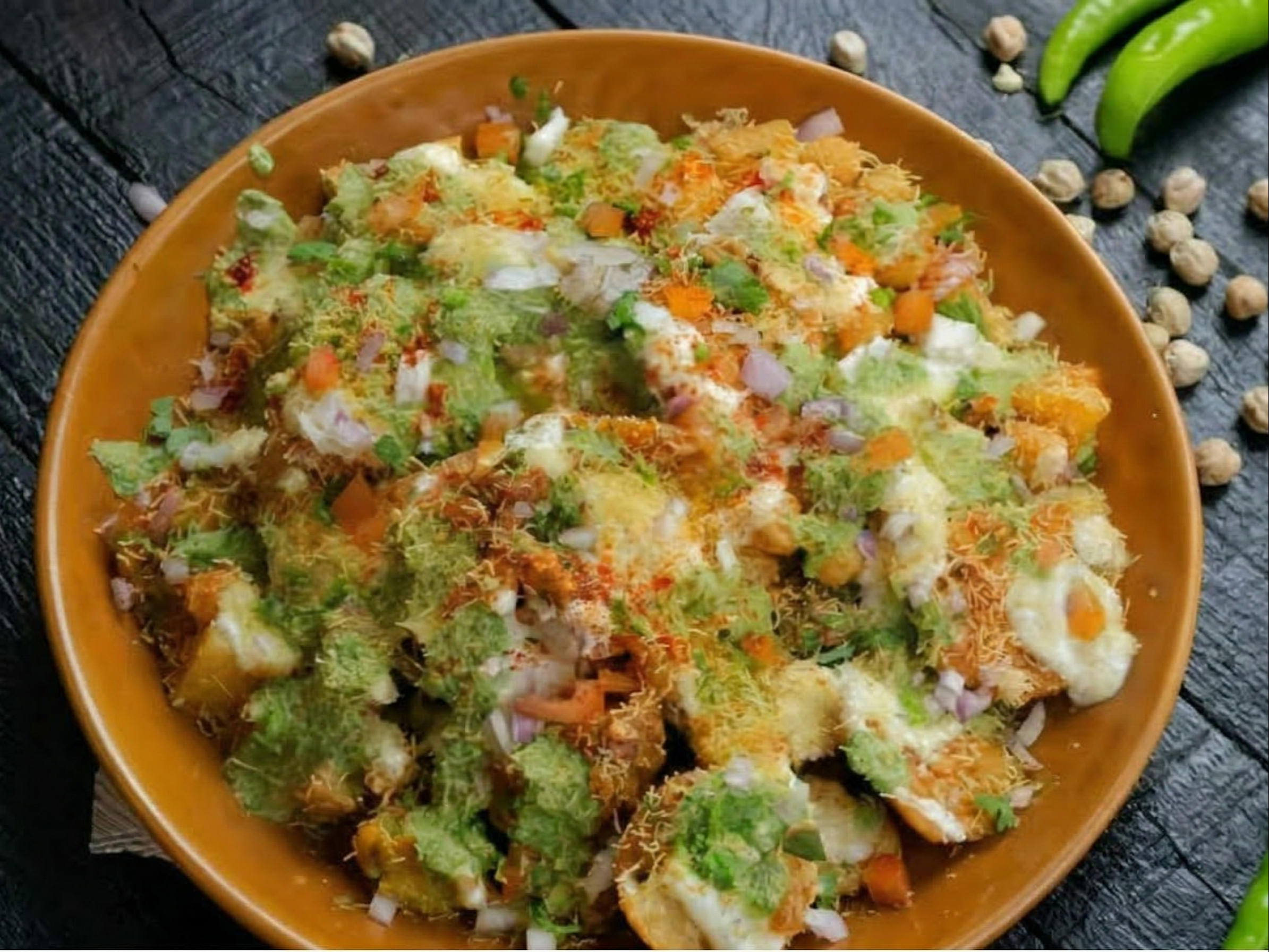 Aloo Papdi Chaat.