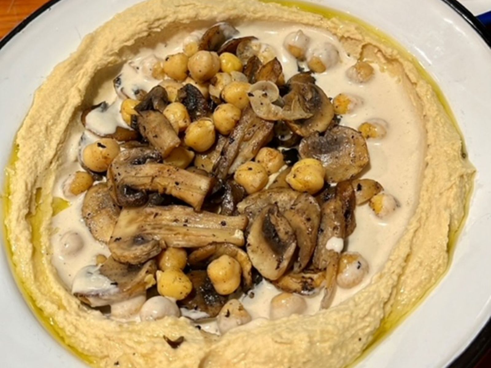 Hummus Mushrooms.