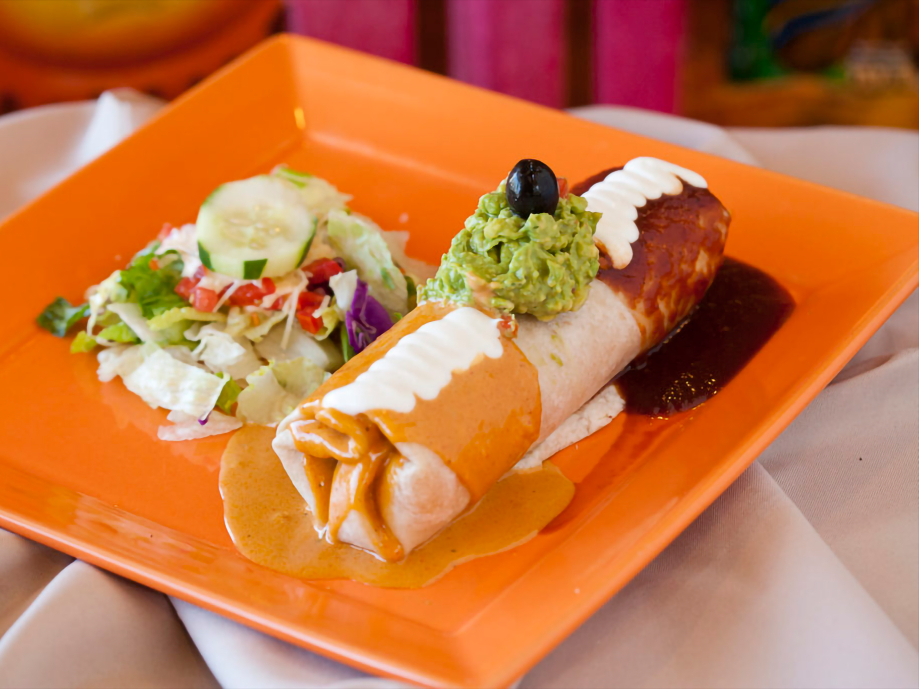 BBQ Chicken Burrito.