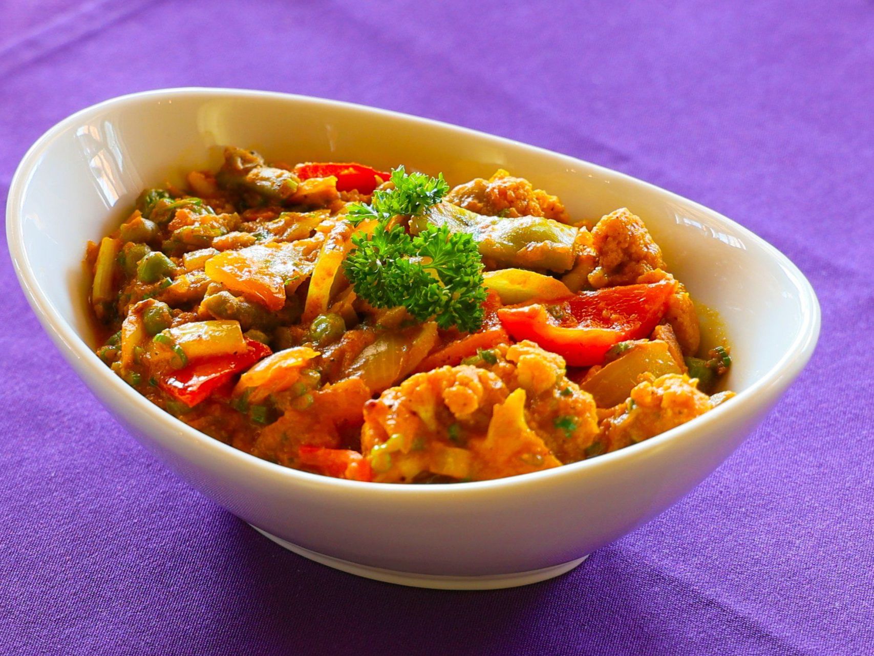 Paneer Vegetable Krahi.