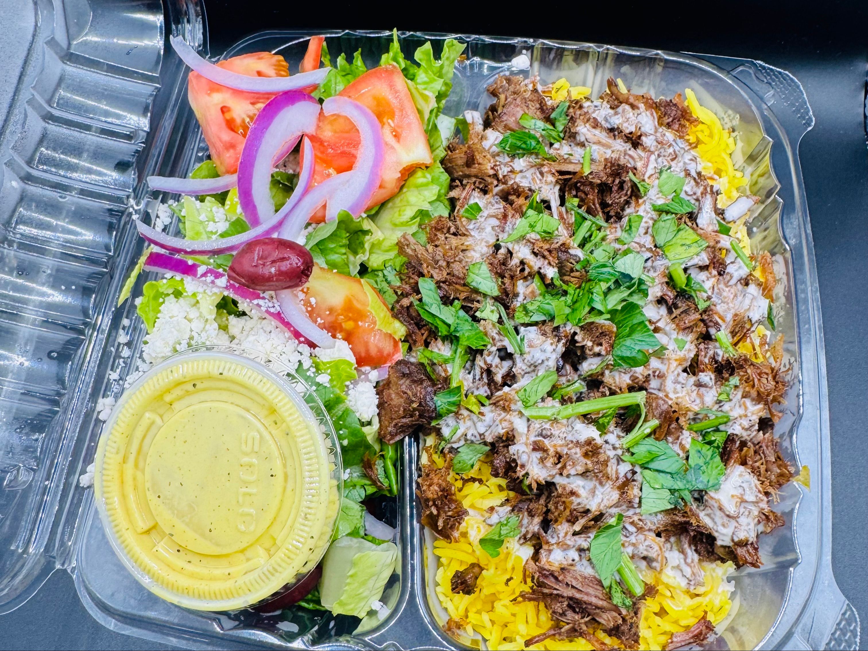 Lamb Shawarma ComBo Plate.