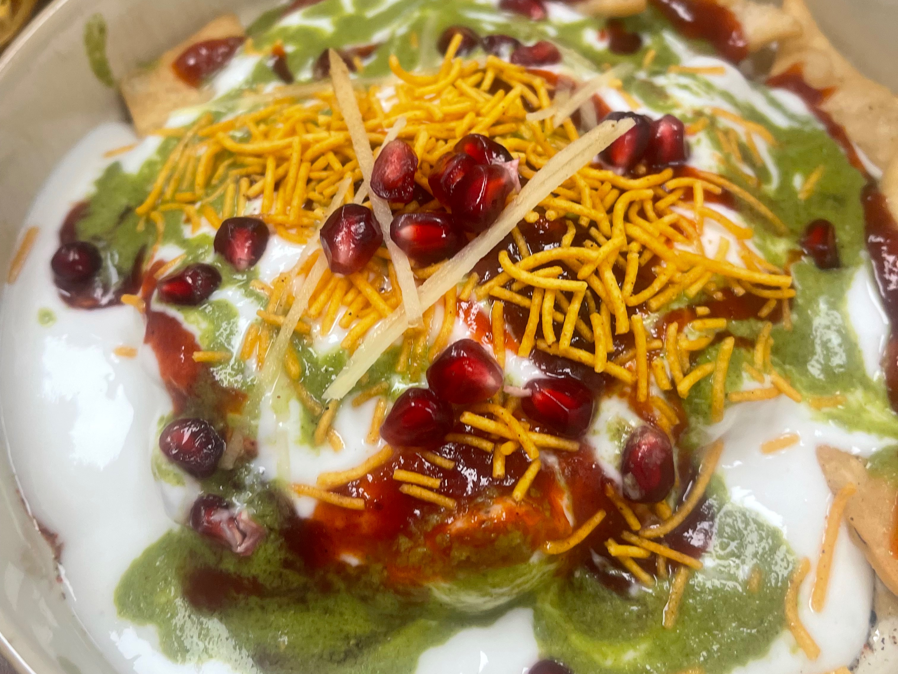 Dahi Bhalle Papdi Chaat.