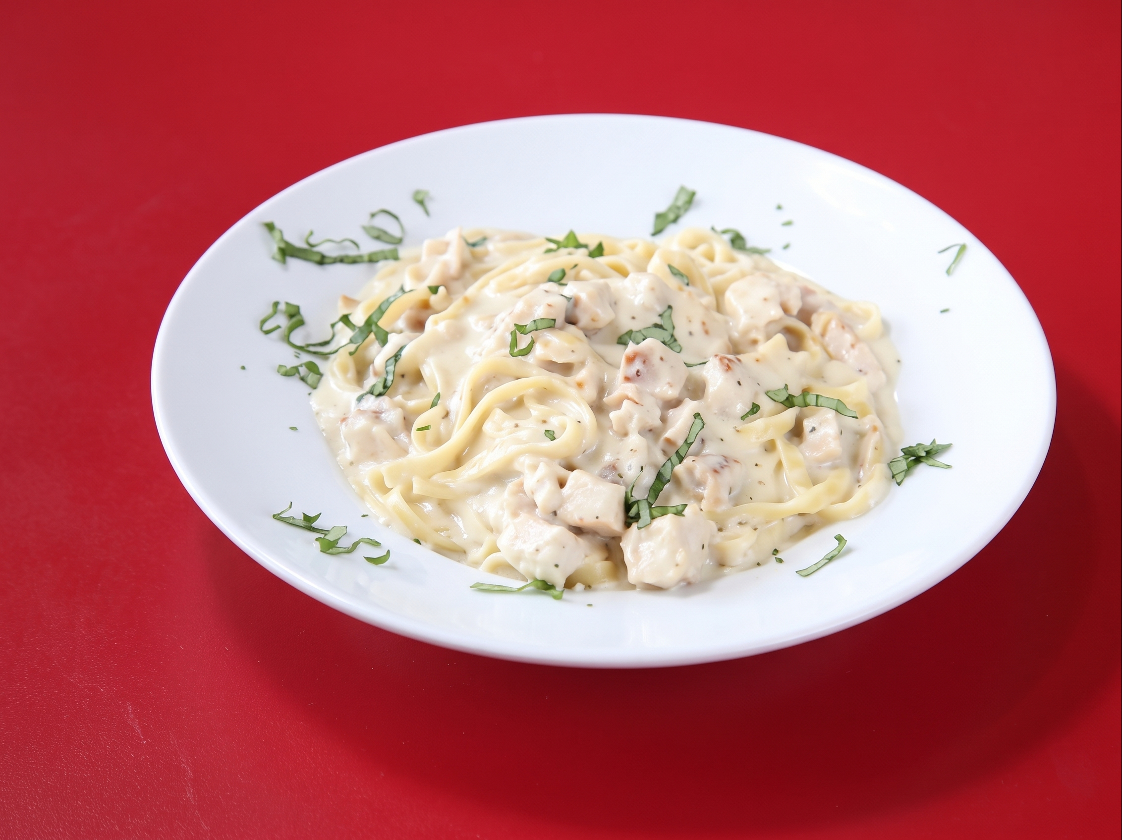 Chicken Alfredo.