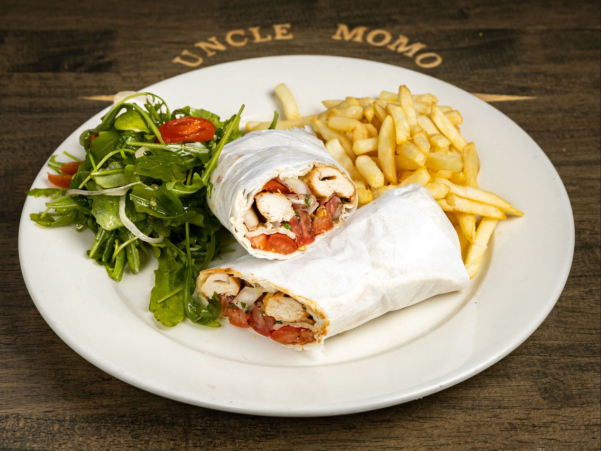 Chicken Shish Kabab Sandwich.