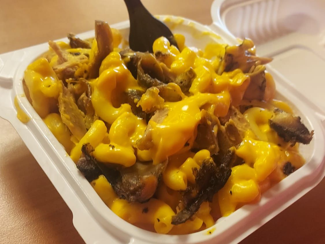Jerk Chicken Mac & Cheese.