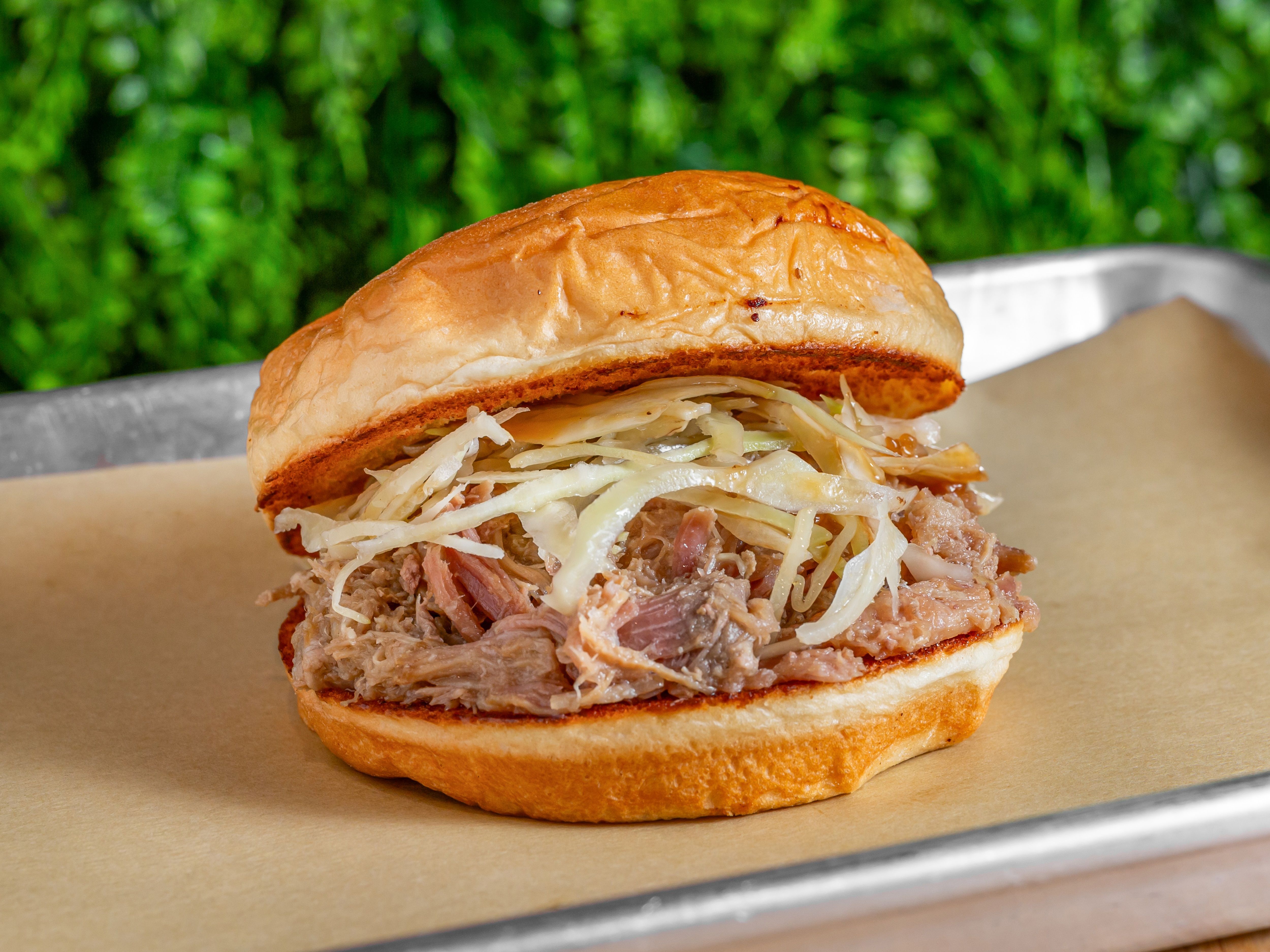 BBQ Pulled Pork Sandwich.