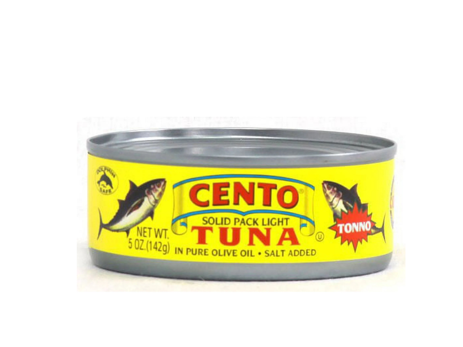 Cento Solid Pack Light Tuna In Olive Oil.