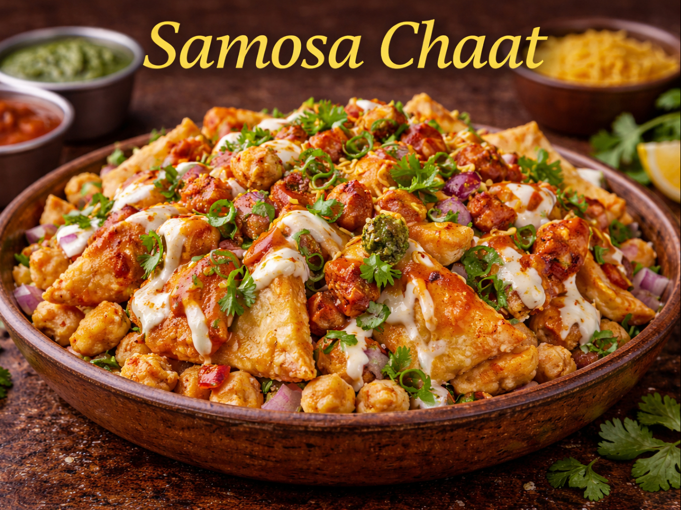 Samosa Chaat.