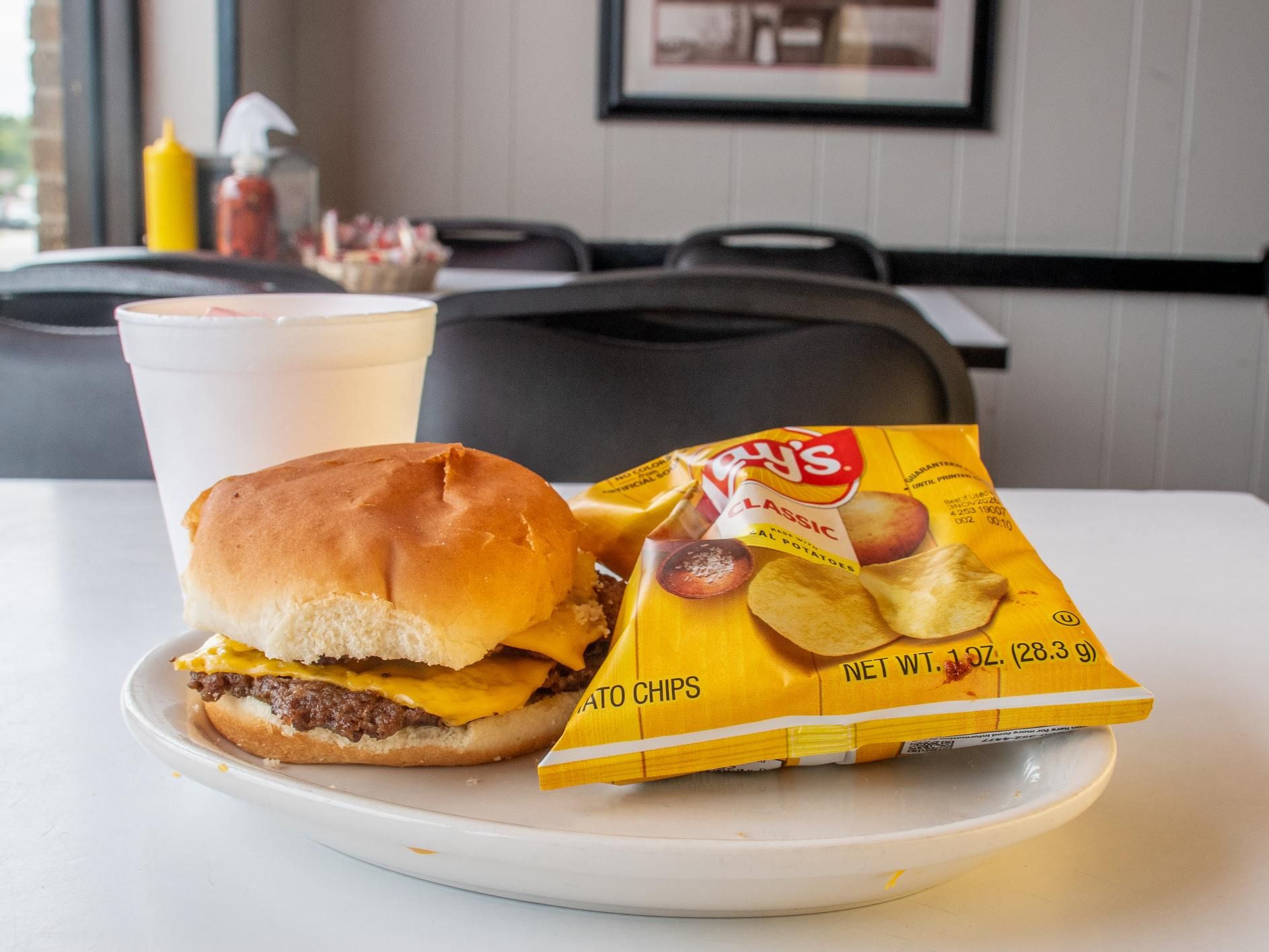 Kids Double Cheeseburger.