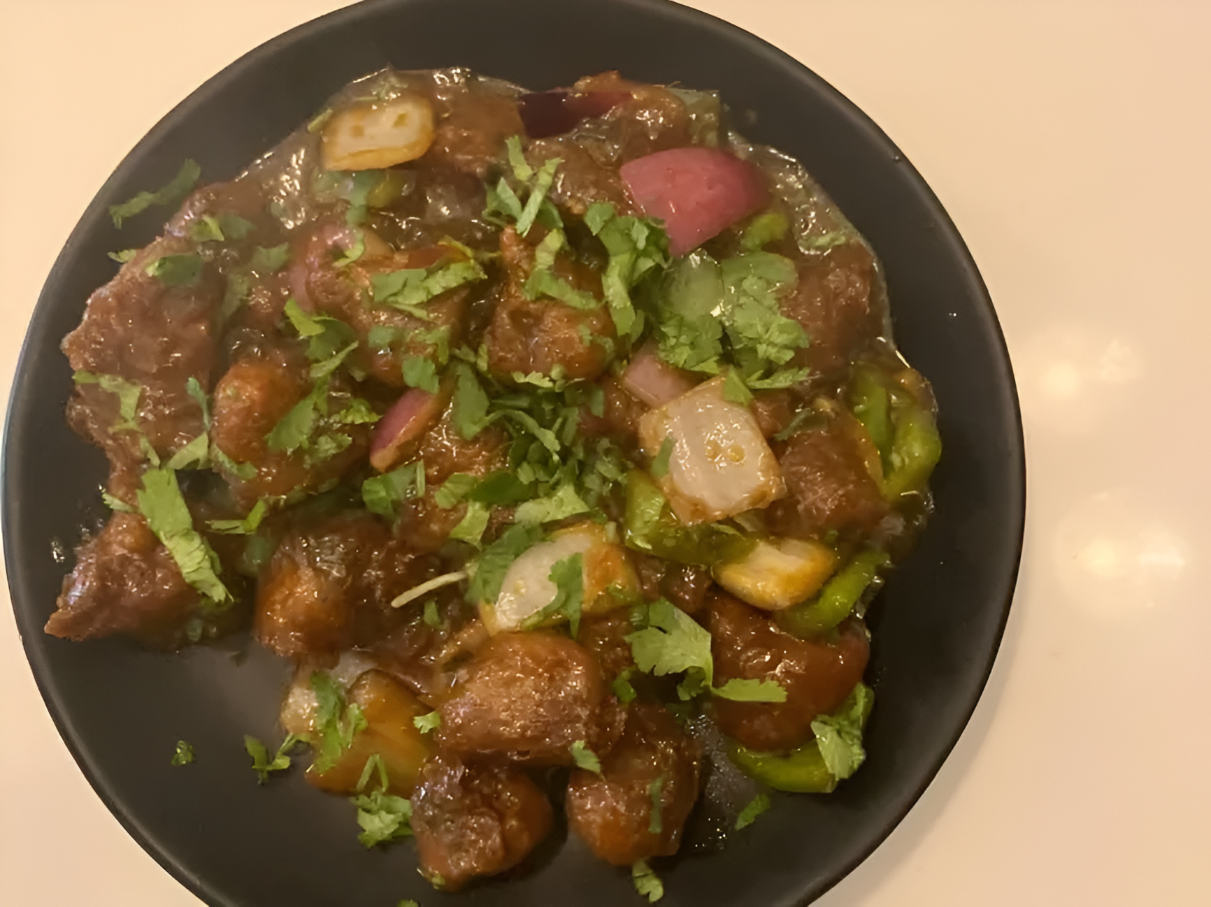 Vegetable Manchurian Dry.