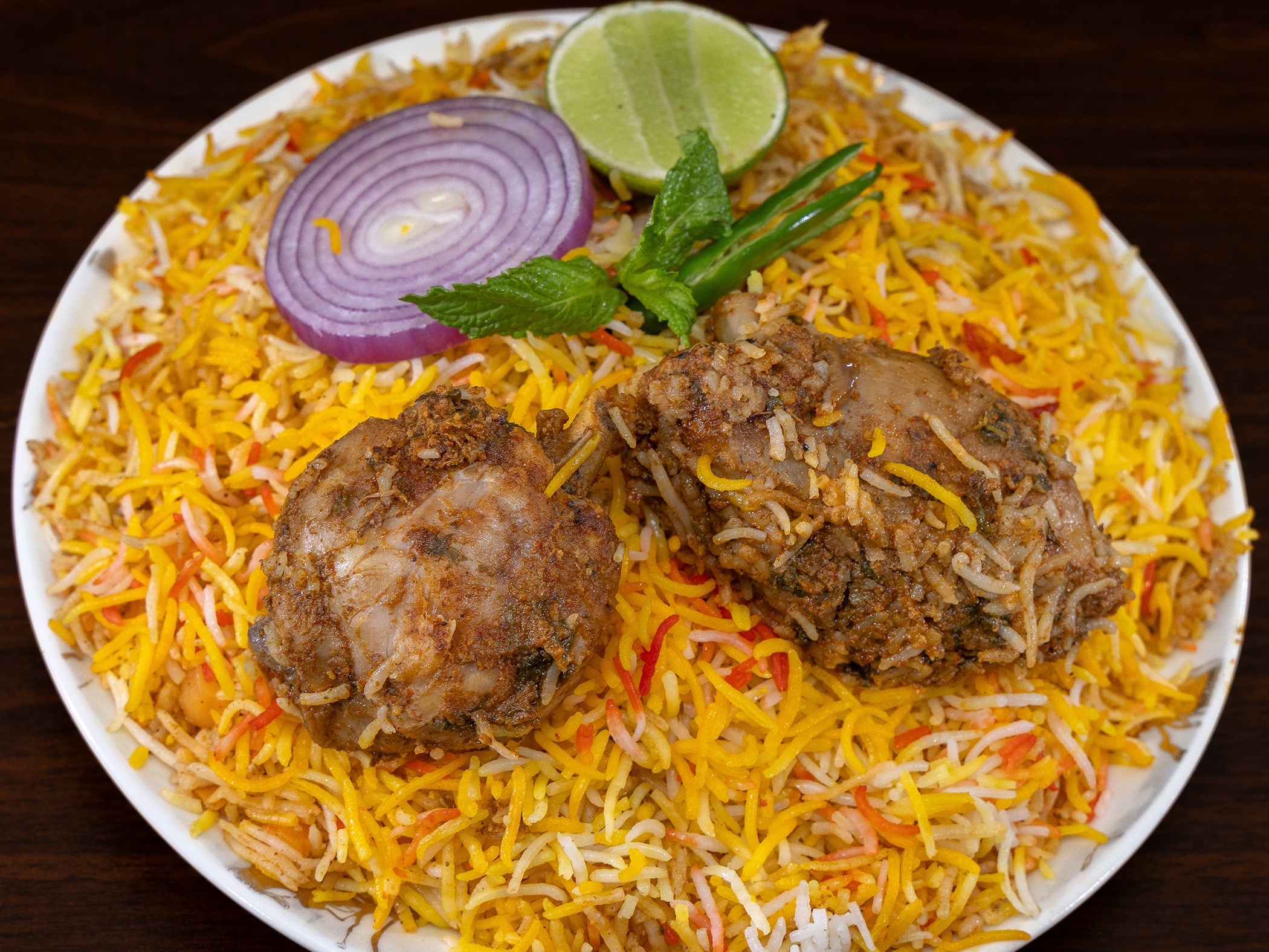 CHICKEN DUM BIRYANI.