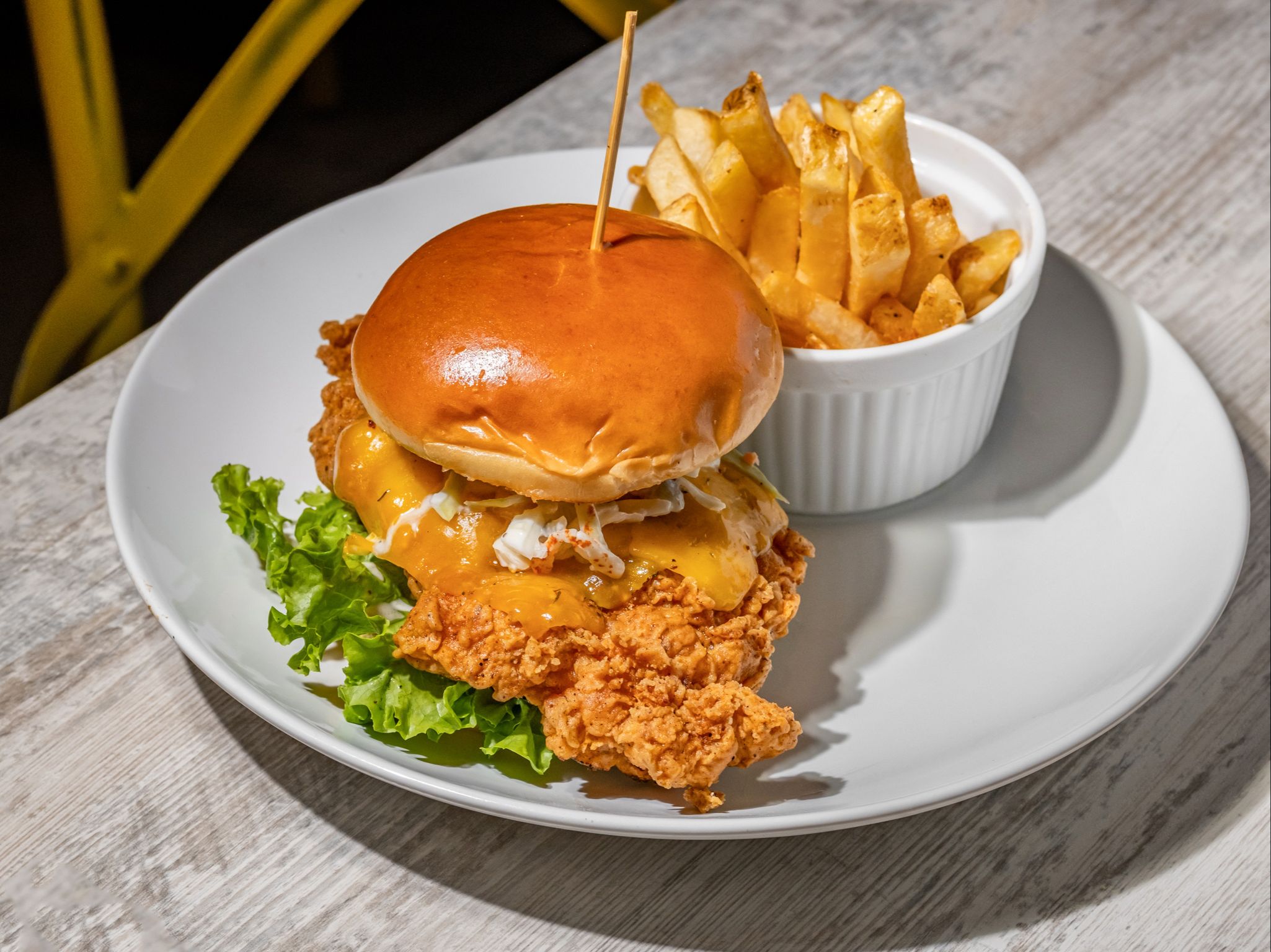 Southern Style Chicken Sandwich  (served with Fries)