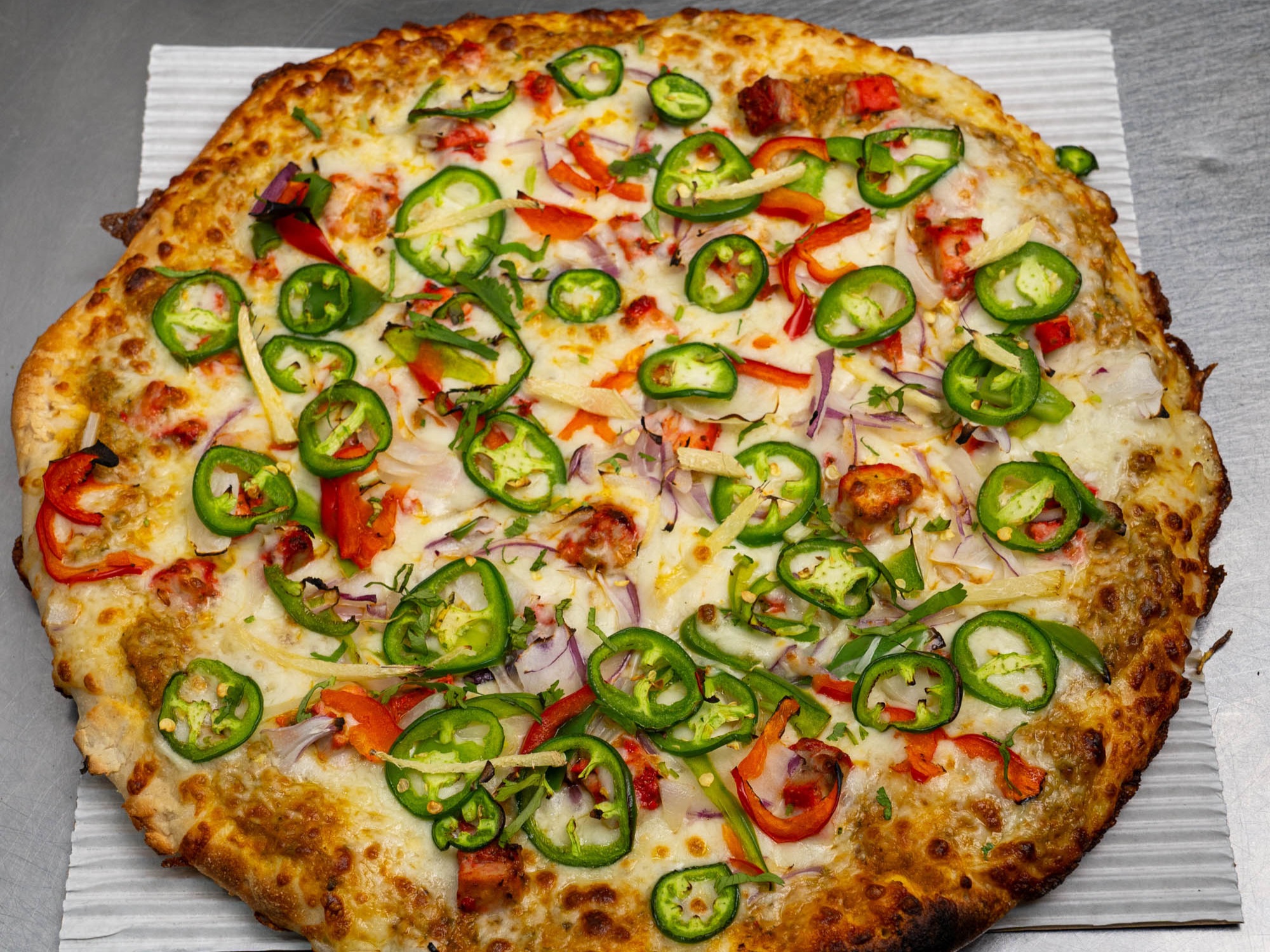 Bullet Non-veg Pizza (Spicy).