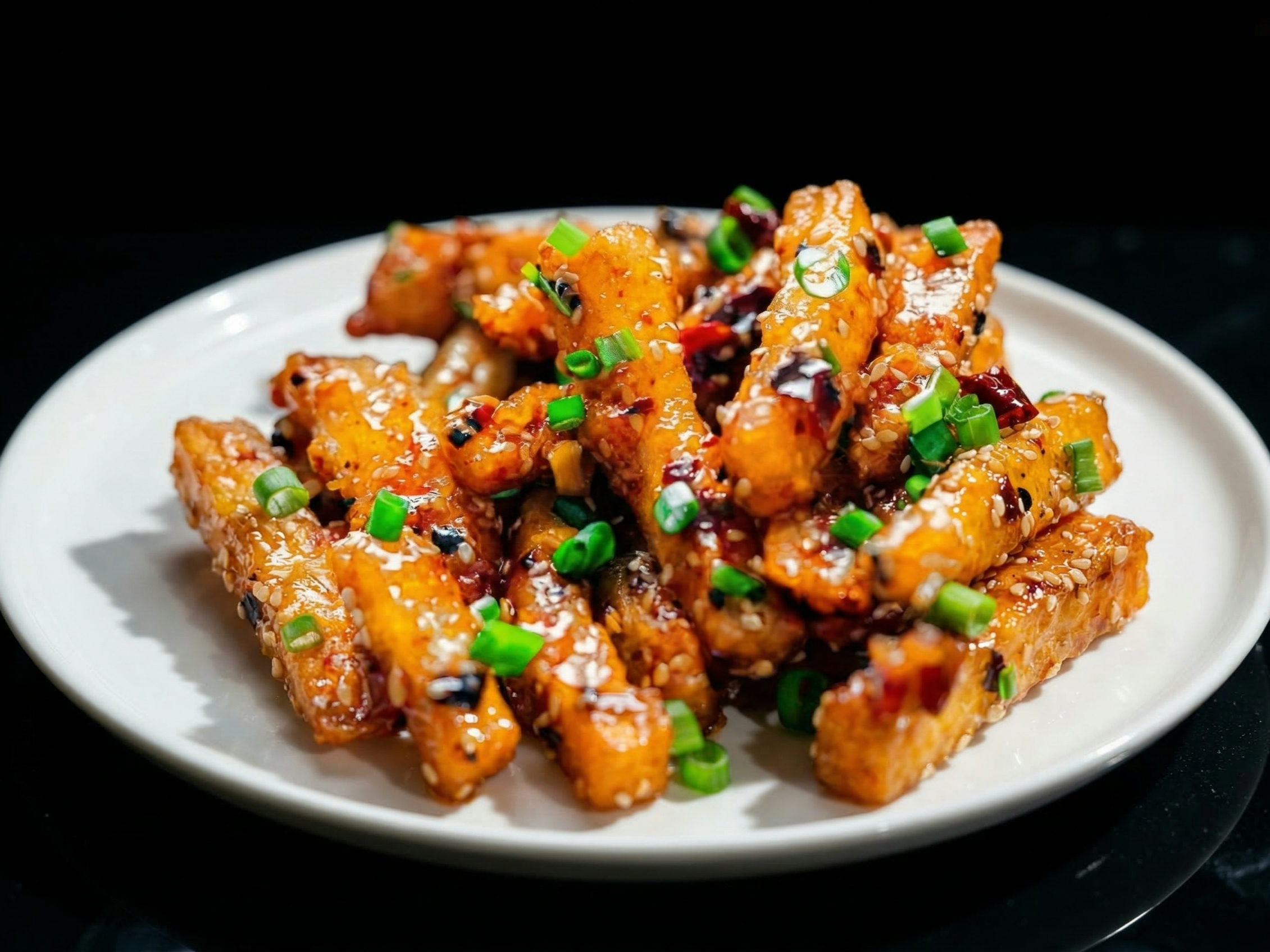 Wok Fried Chilly Potato.