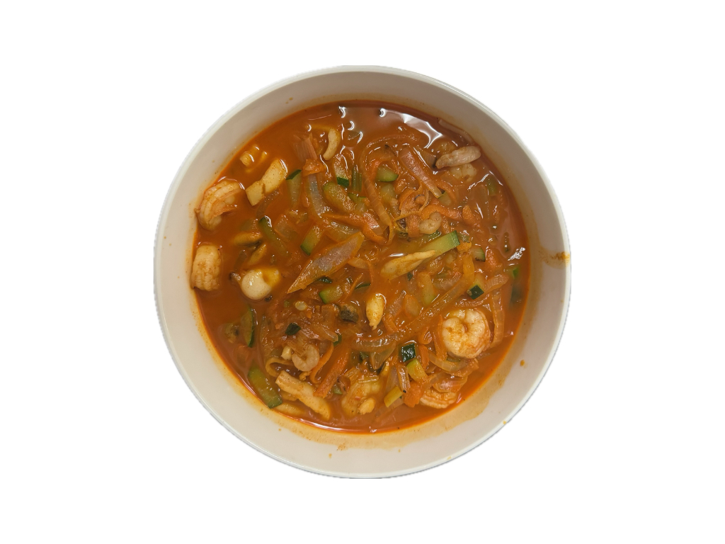 Jjampong Noodle Soup.