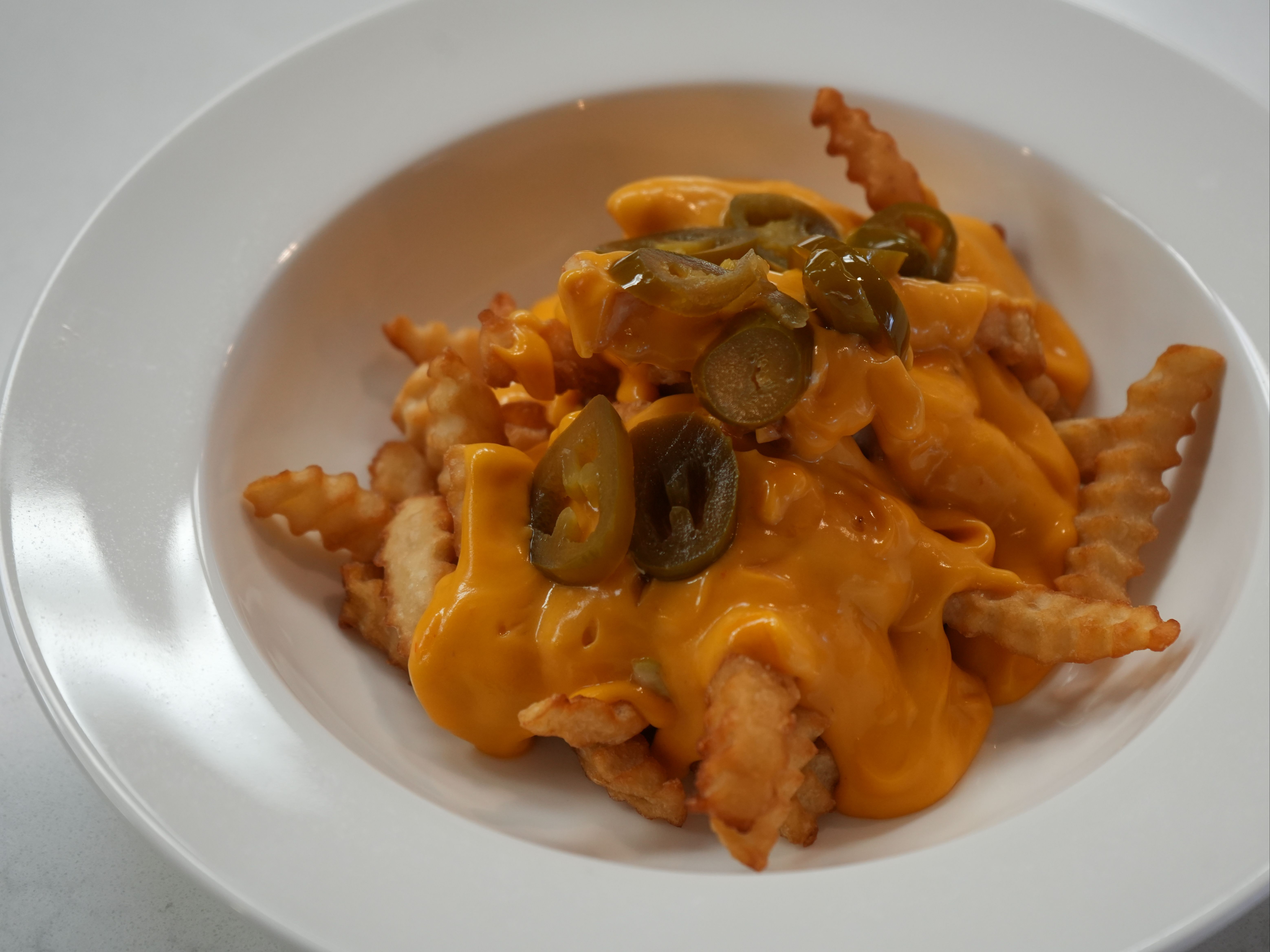 (CHEDDAR CHEESE) FRIES.