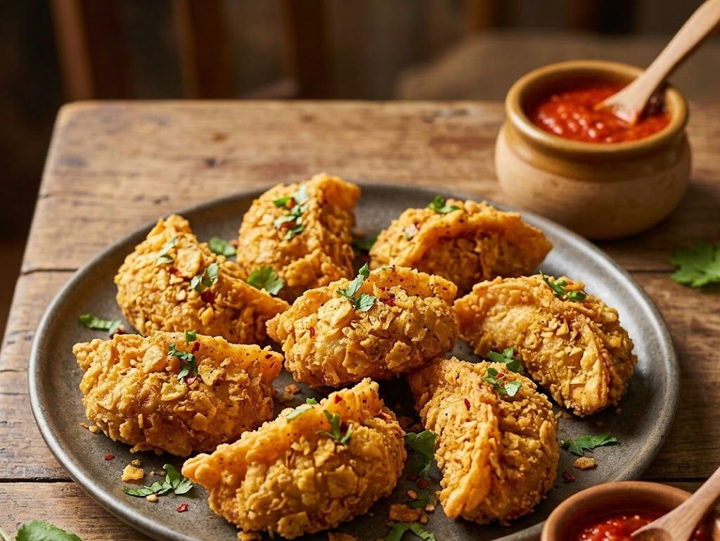 Kurkure Chicken Momos