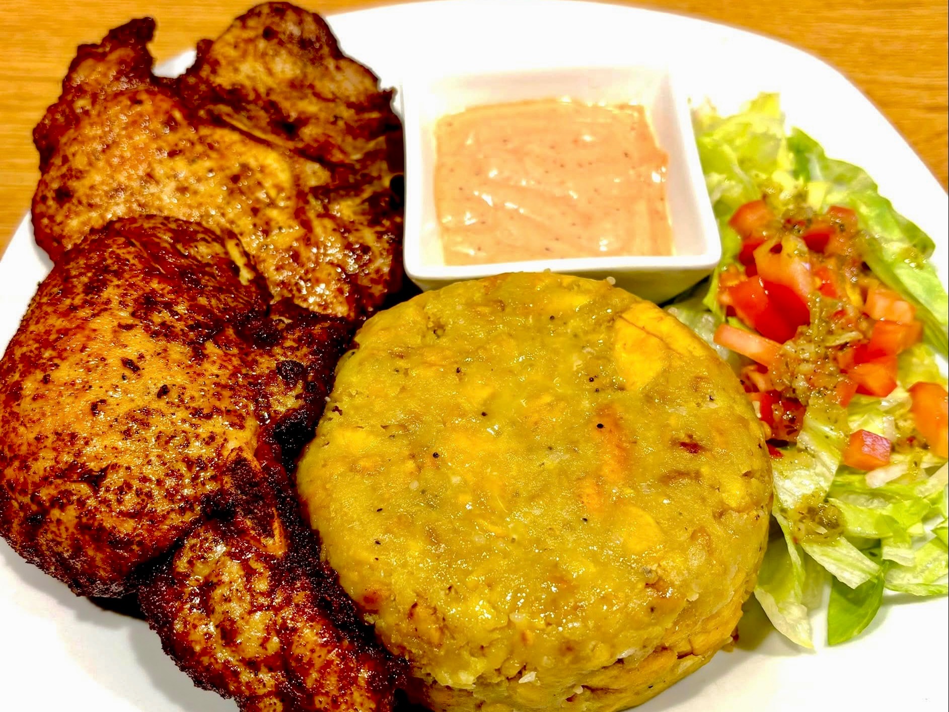 Mofongo + Pork Chops