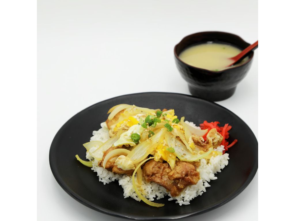B2. Tori Karaage Don & Miso Soup