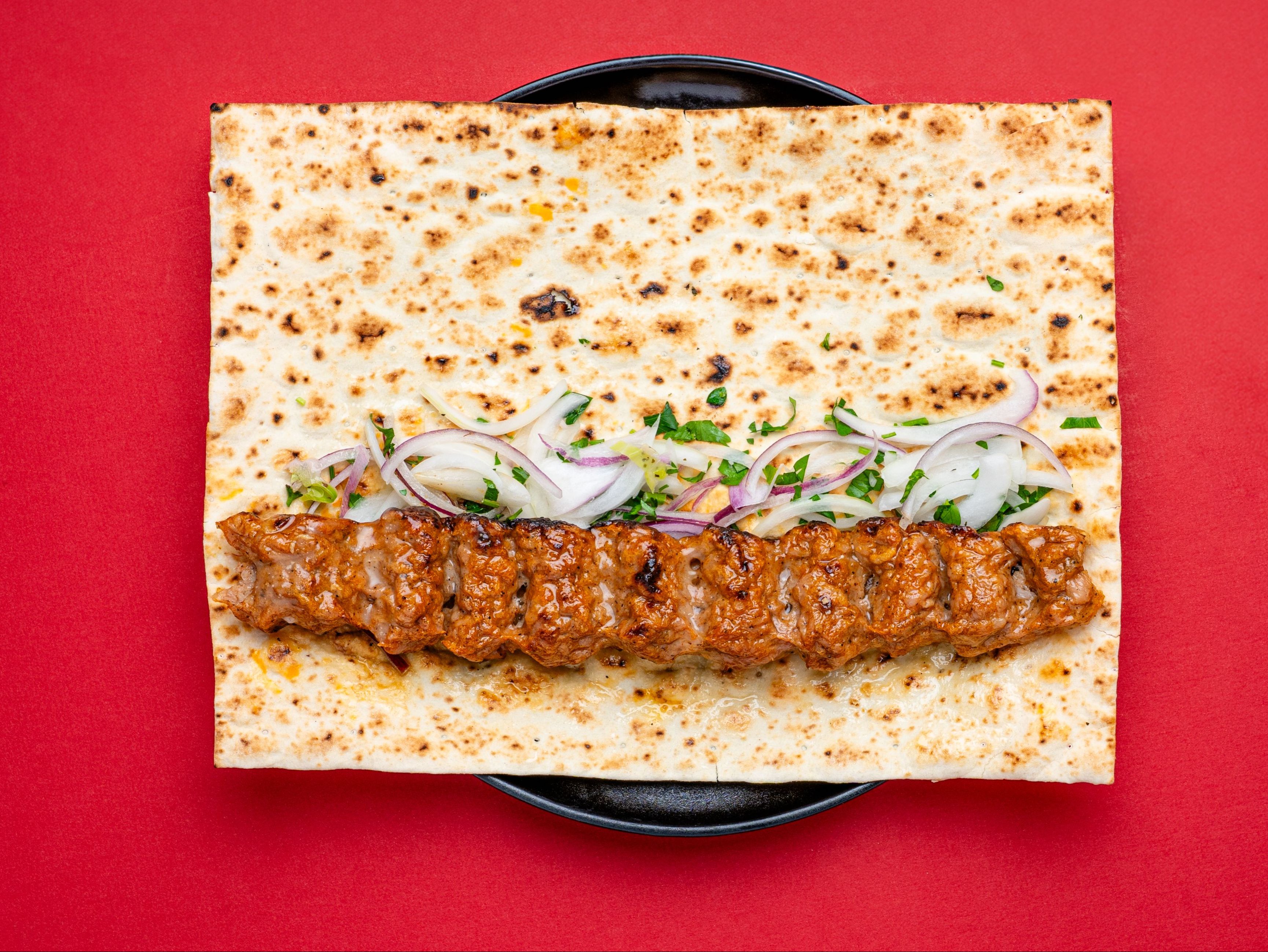 CHICKEN Lula Kabob Wrap.