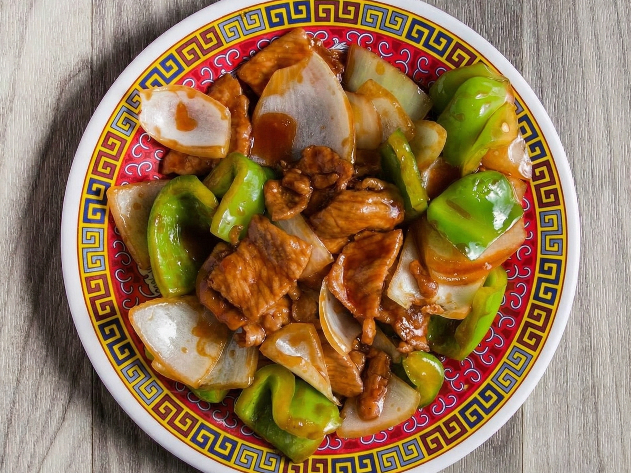 Green Pepper Pork.