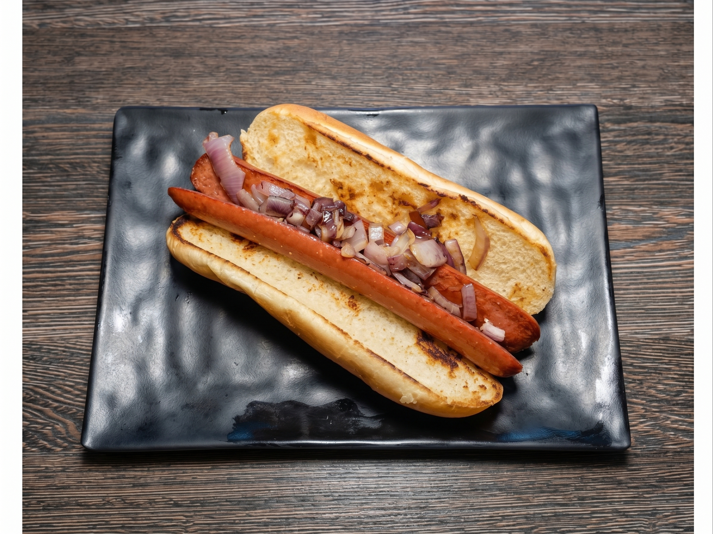 Grilled 1/4 LB Dog.