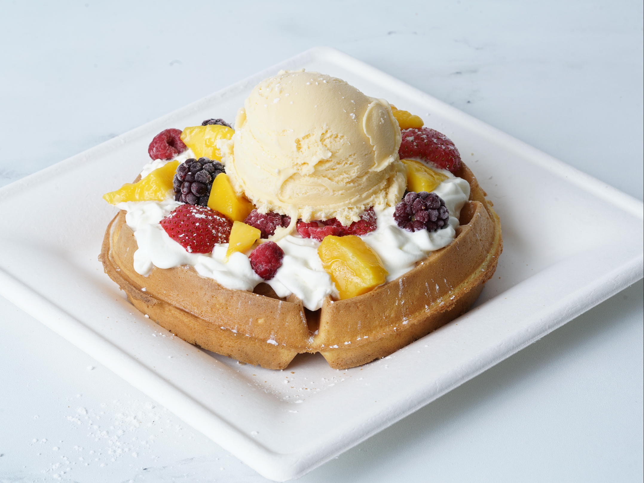 Jumbo Ice Cream Waffle.
