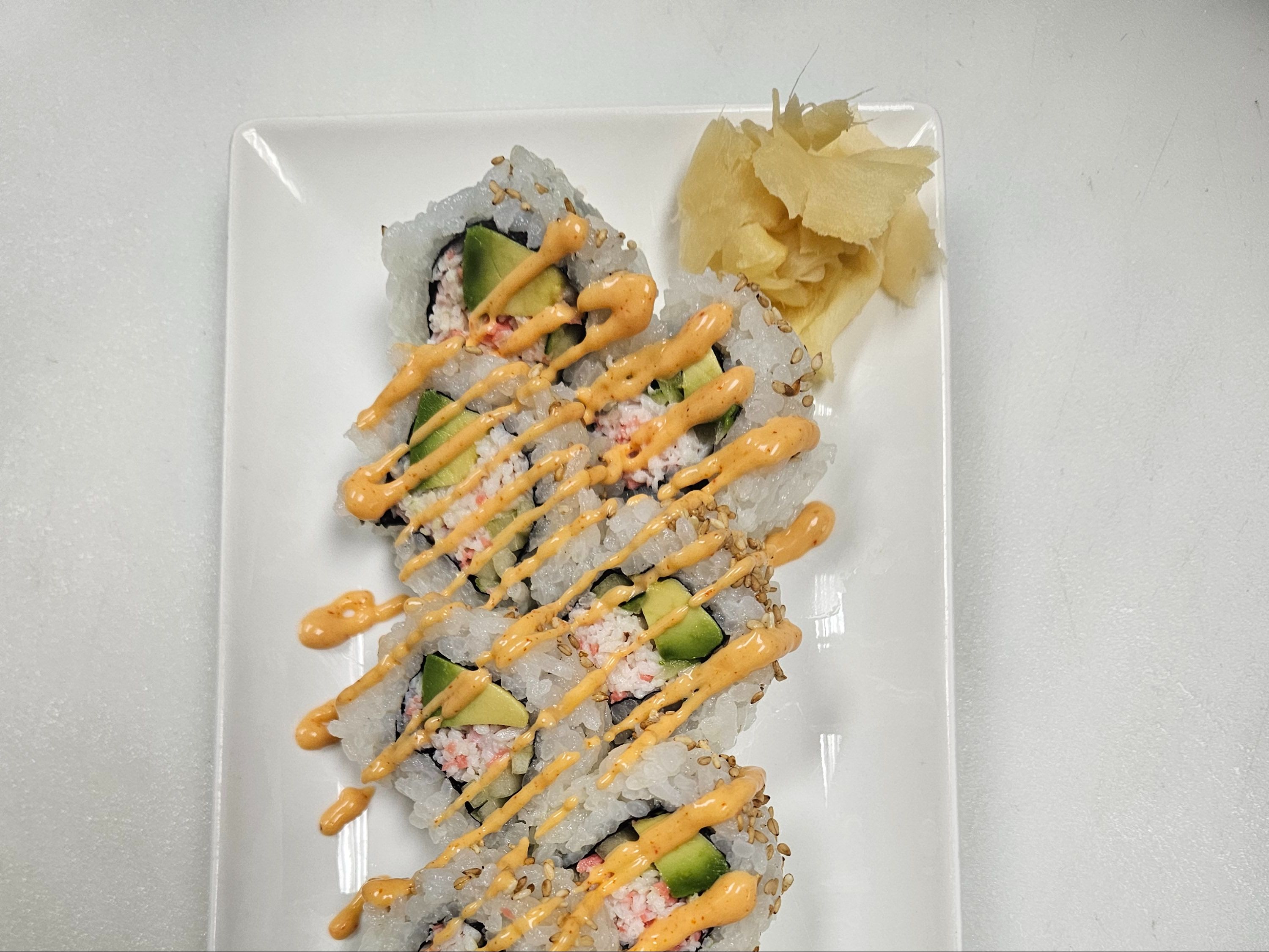 SPICY CALIFORNIA ROLL.