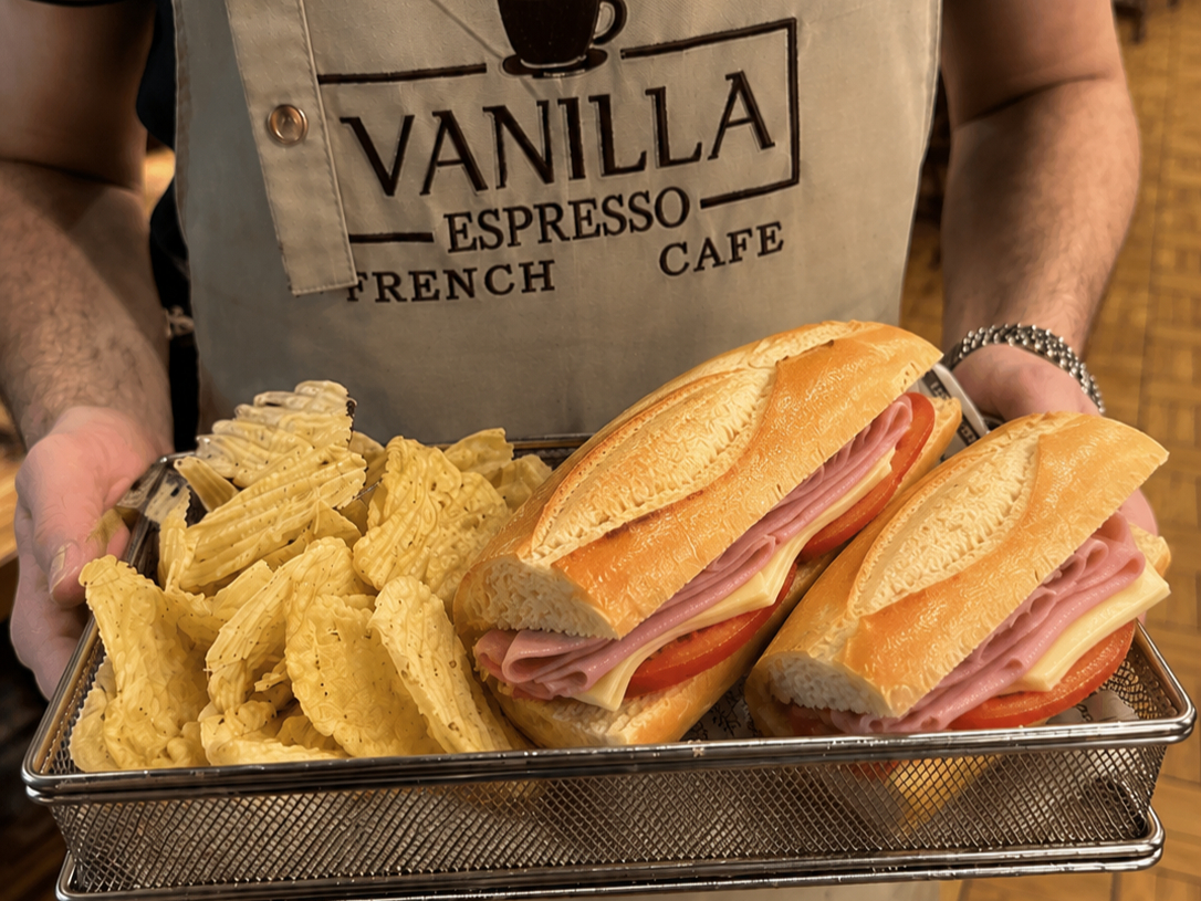 Ham and Cheese Sandwiches.