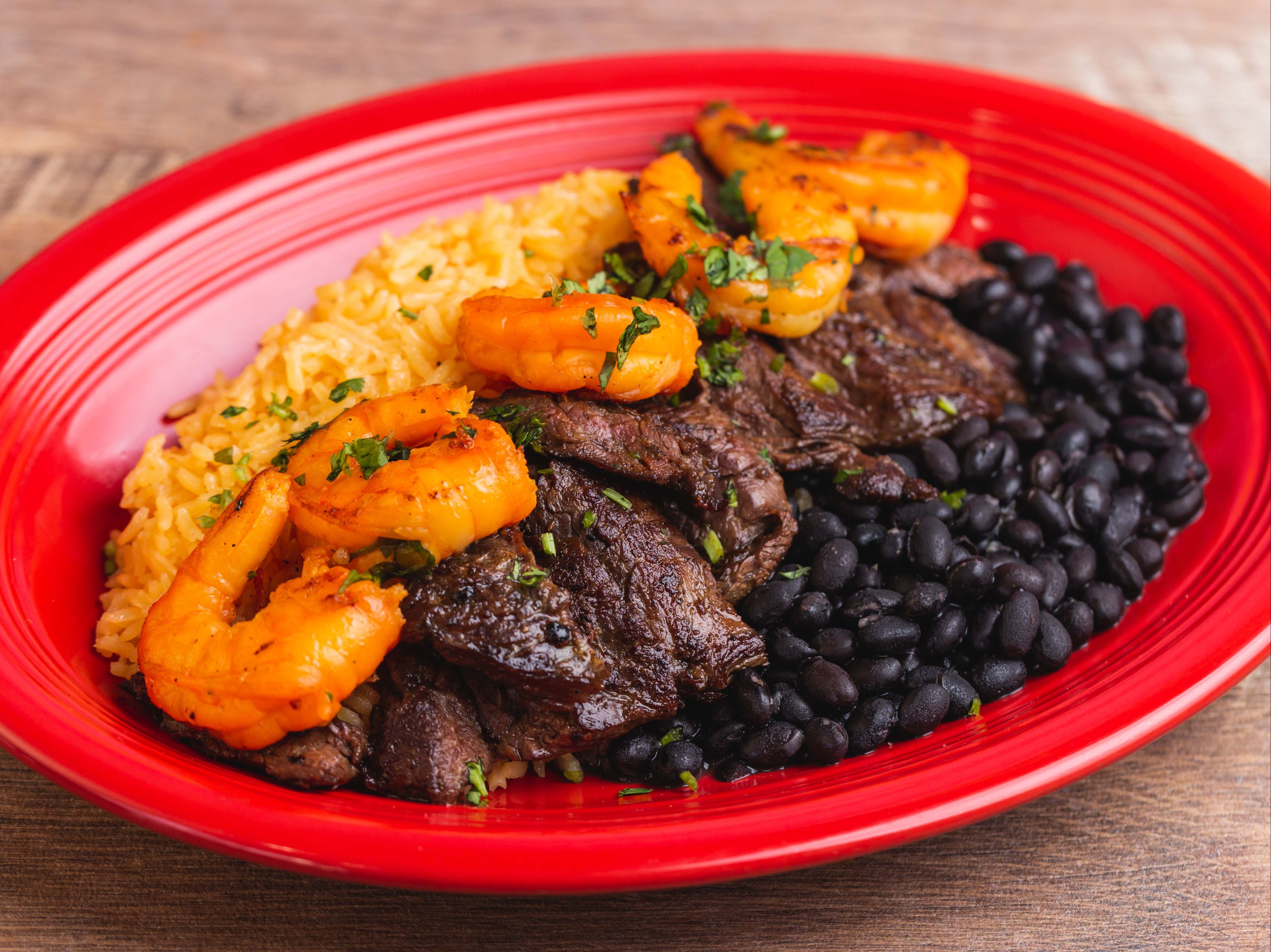 Steak & Shrimp Platter.