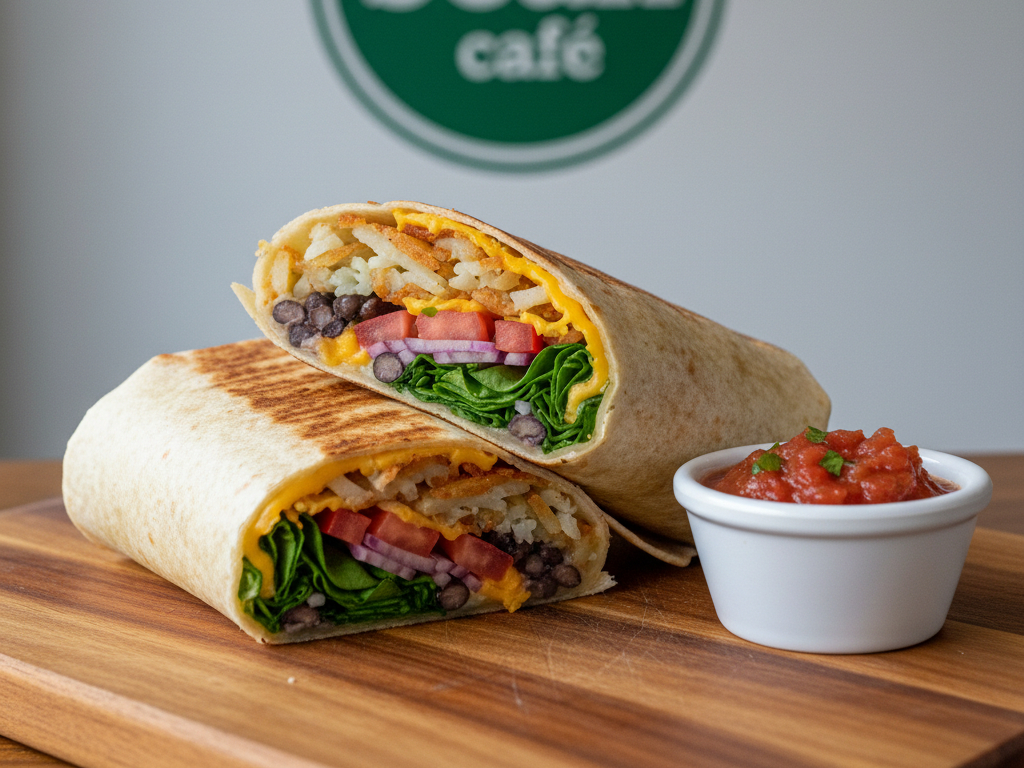 Potato & Spinach Burrito