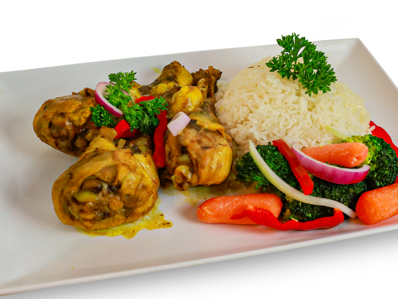 Med. Curry Chicken.