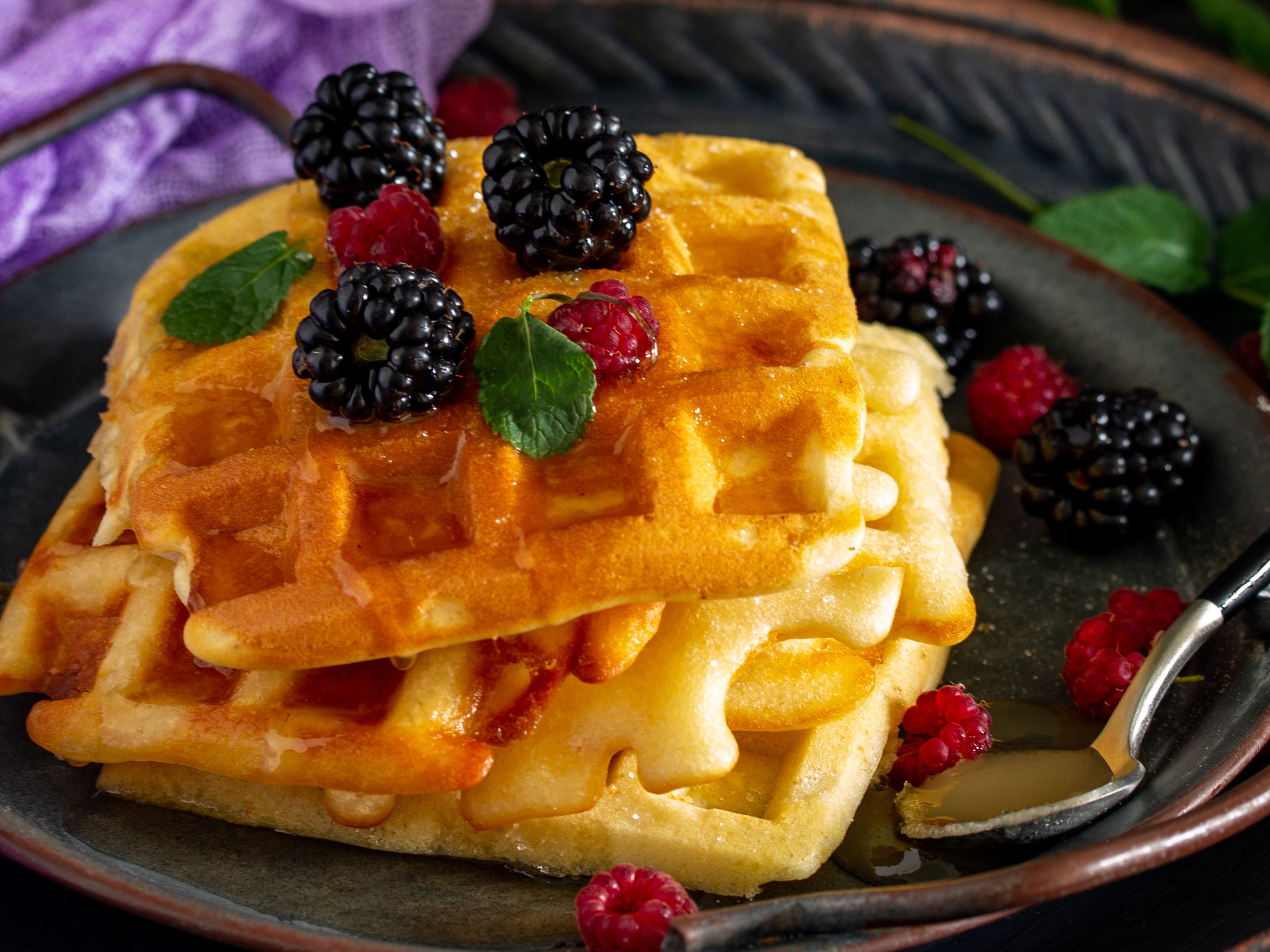 Kids Mini Waffles.