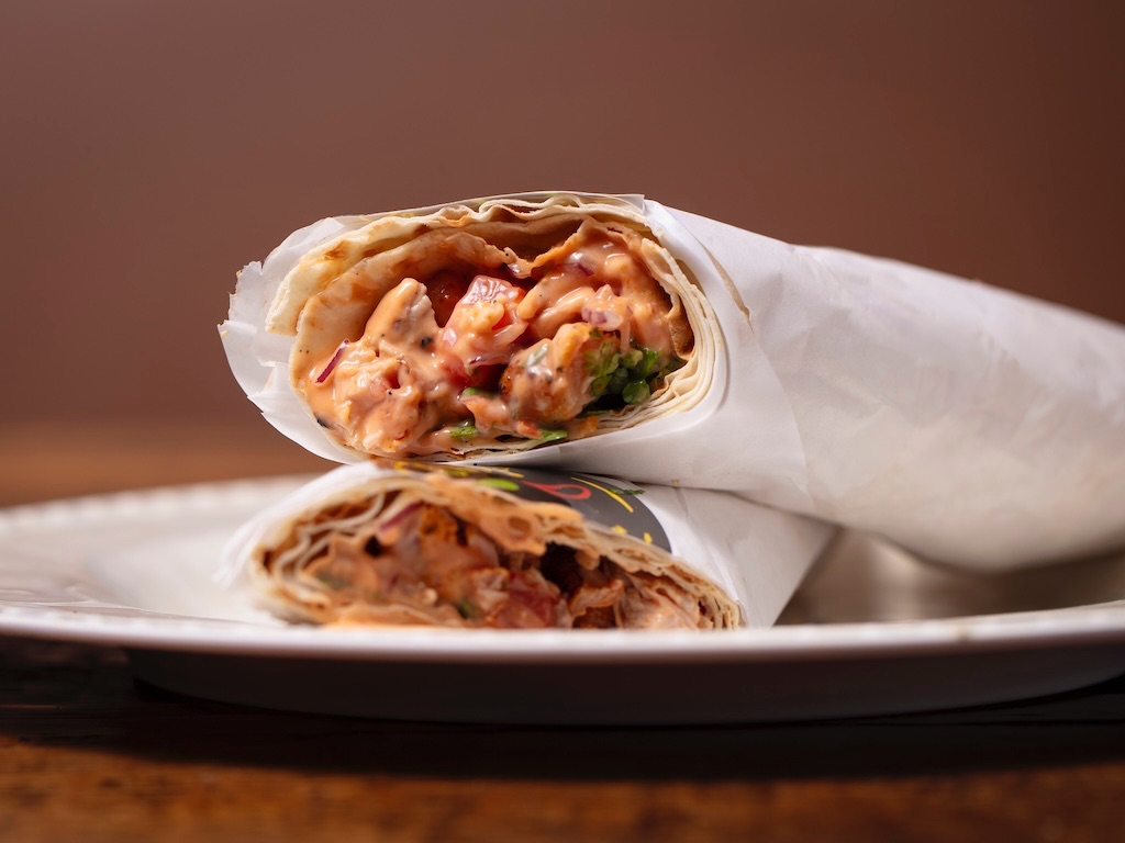 #1) Chicken Shawarma Wrap.