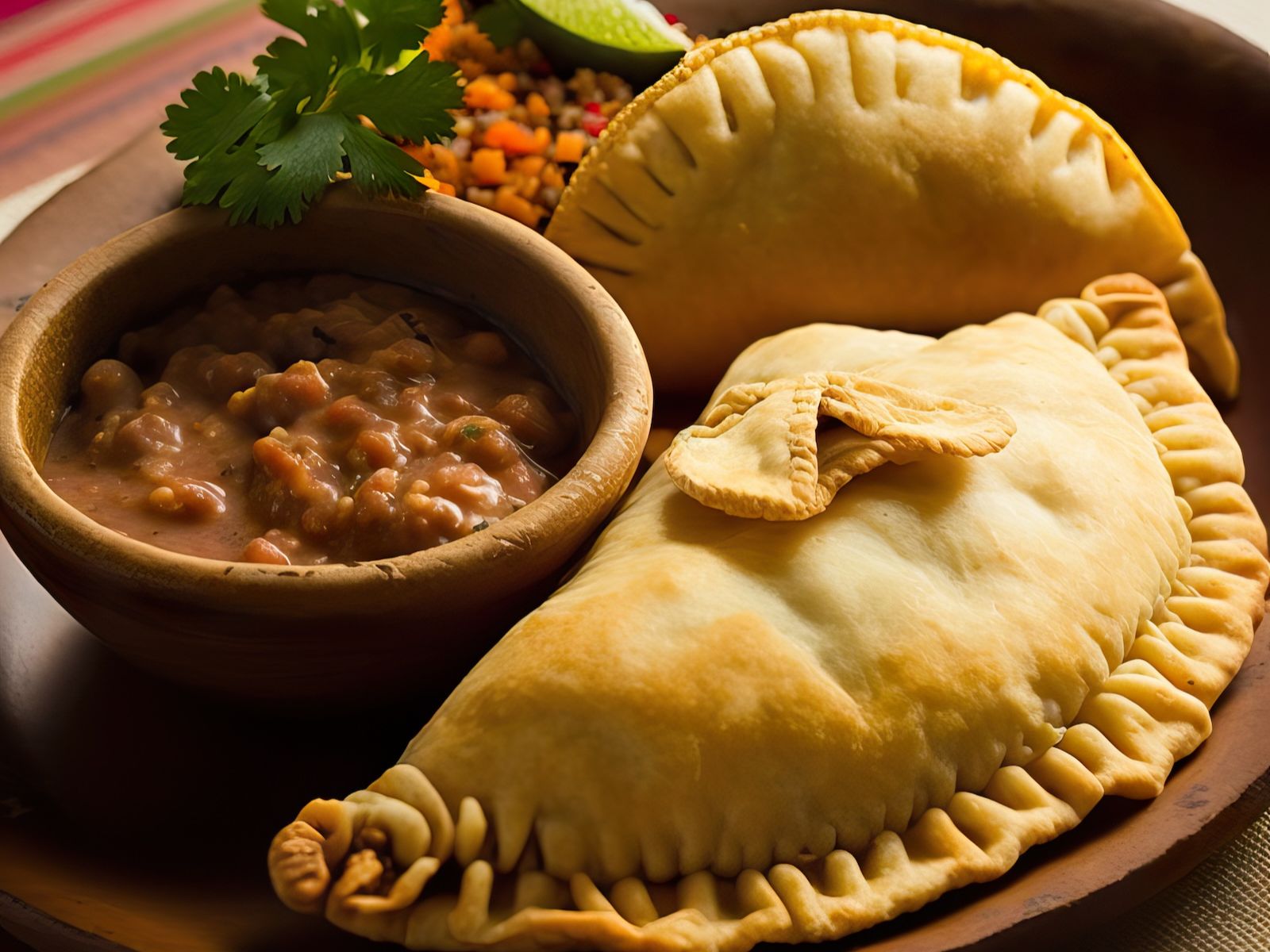 Spinach & Cheese Empanada.