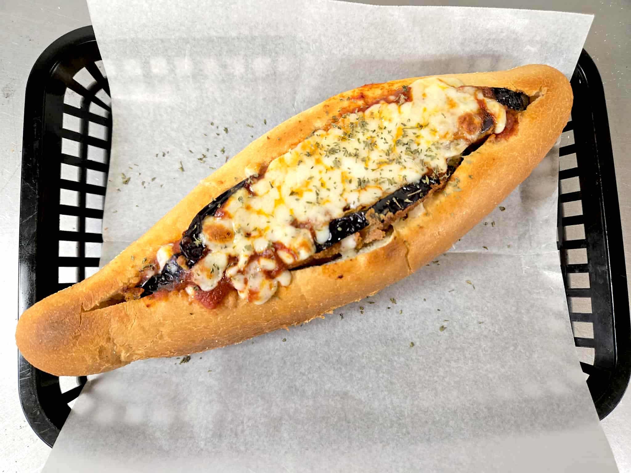 Eggplant Parmesan Sub.