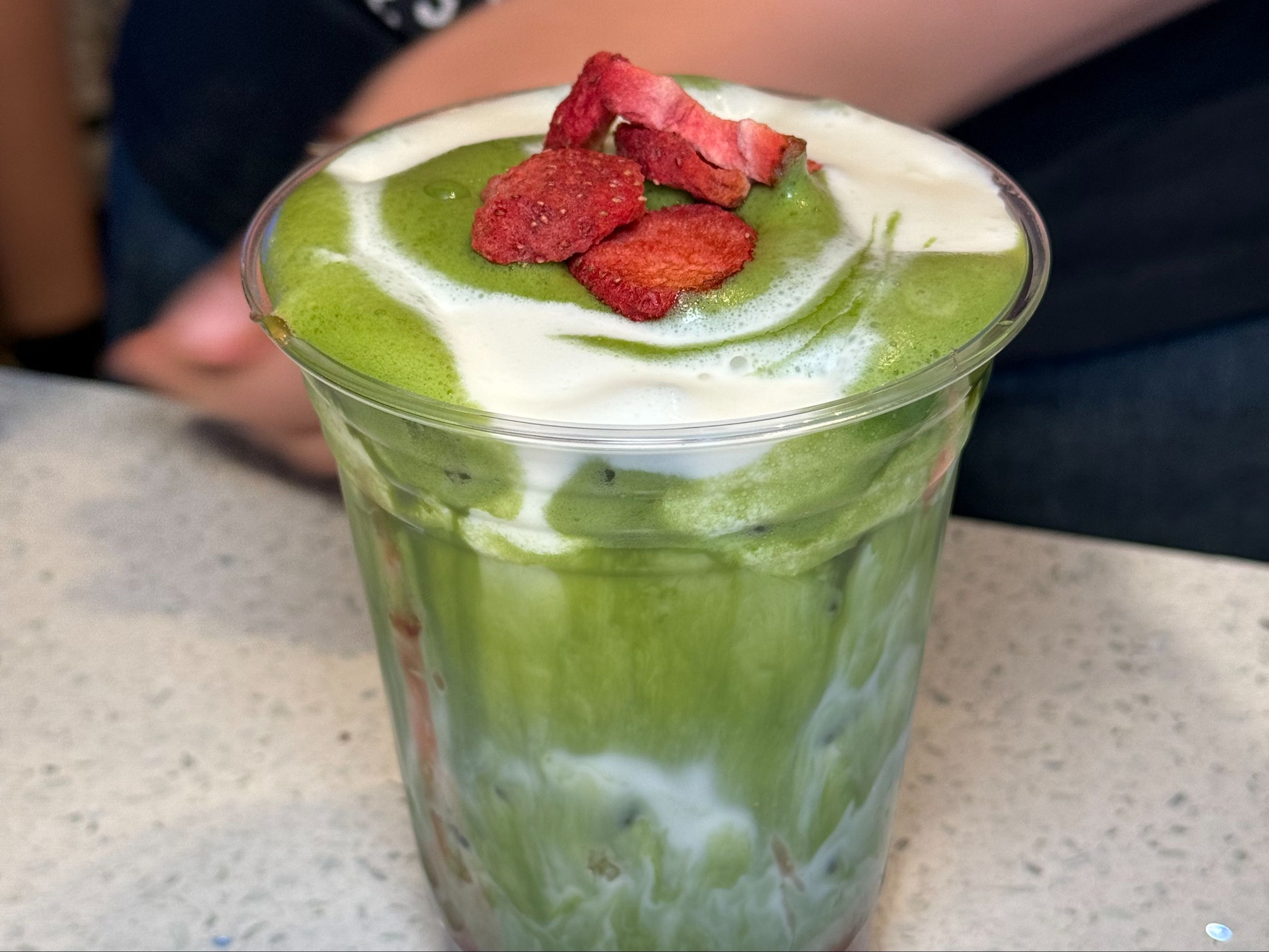 STRAWBERRY CREAM MATCHA.