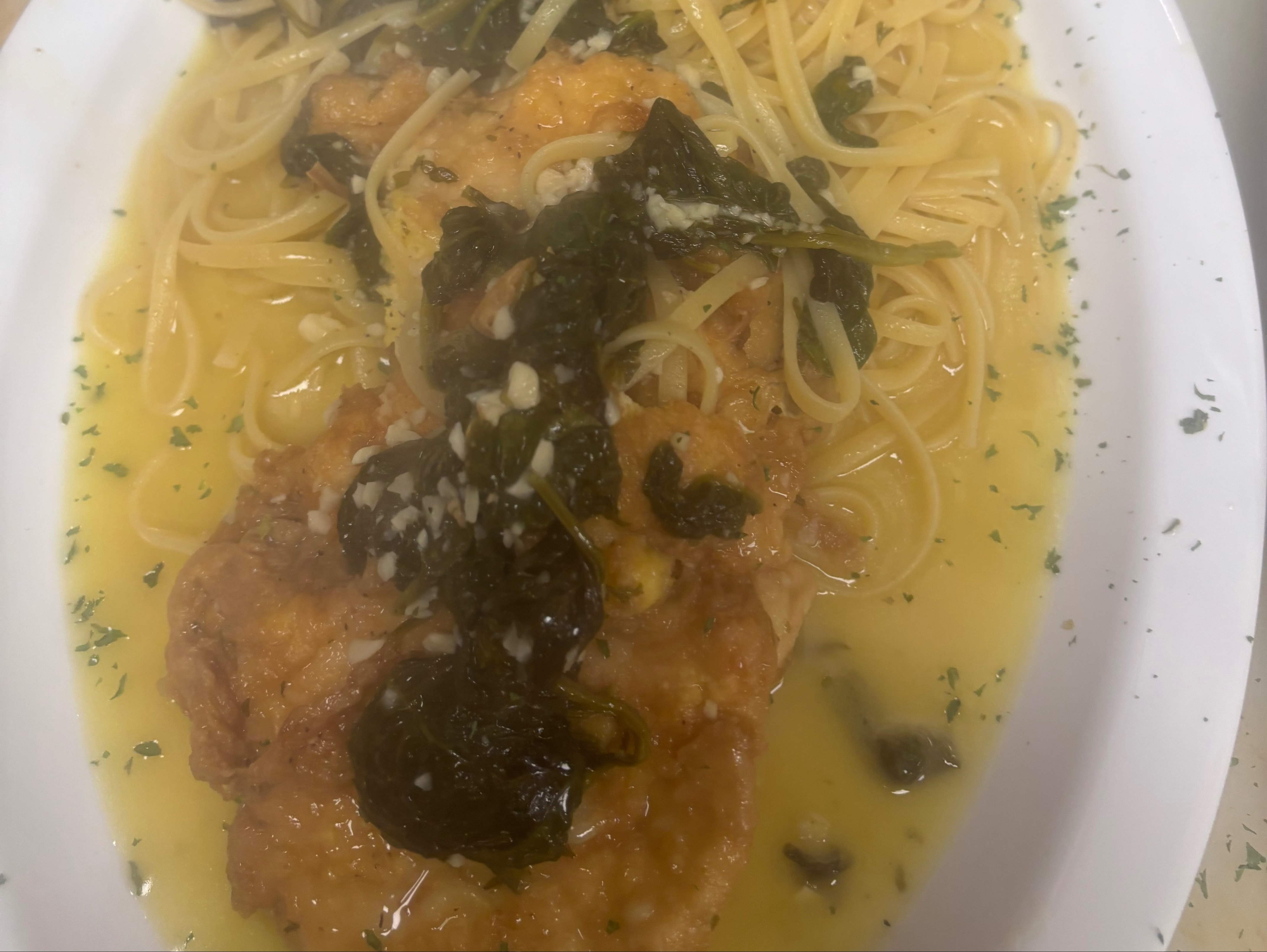 Chicken Florentine.