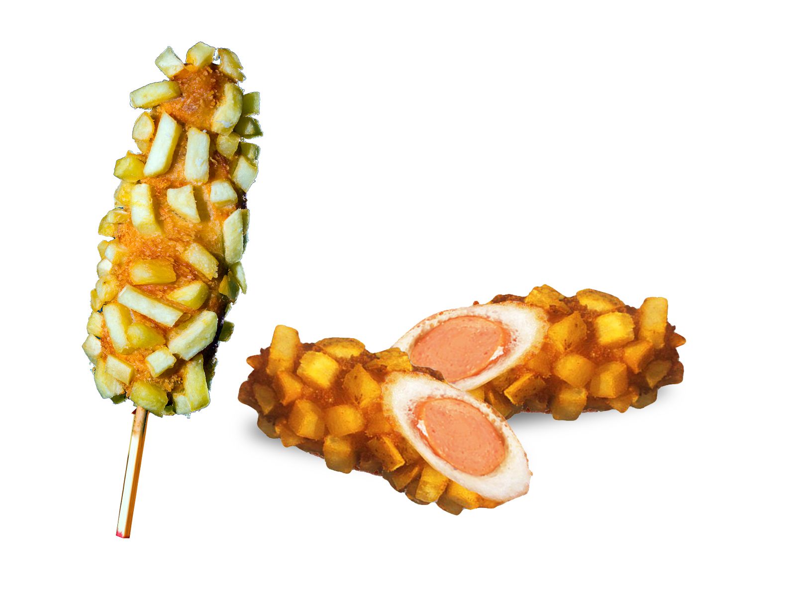 K4. POTATO CORN DOG.