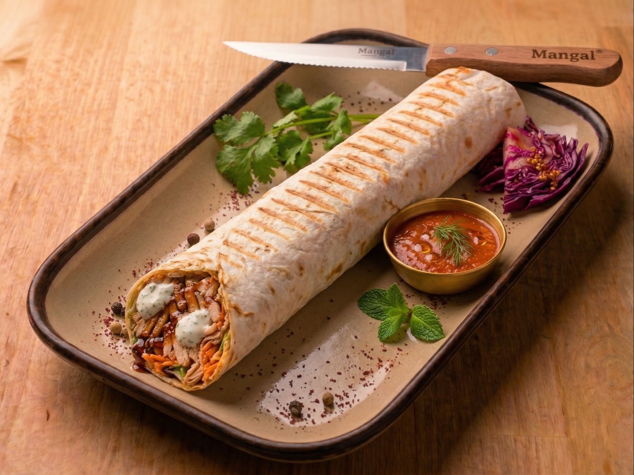 Lunch Chicken Shawarma (lavash).