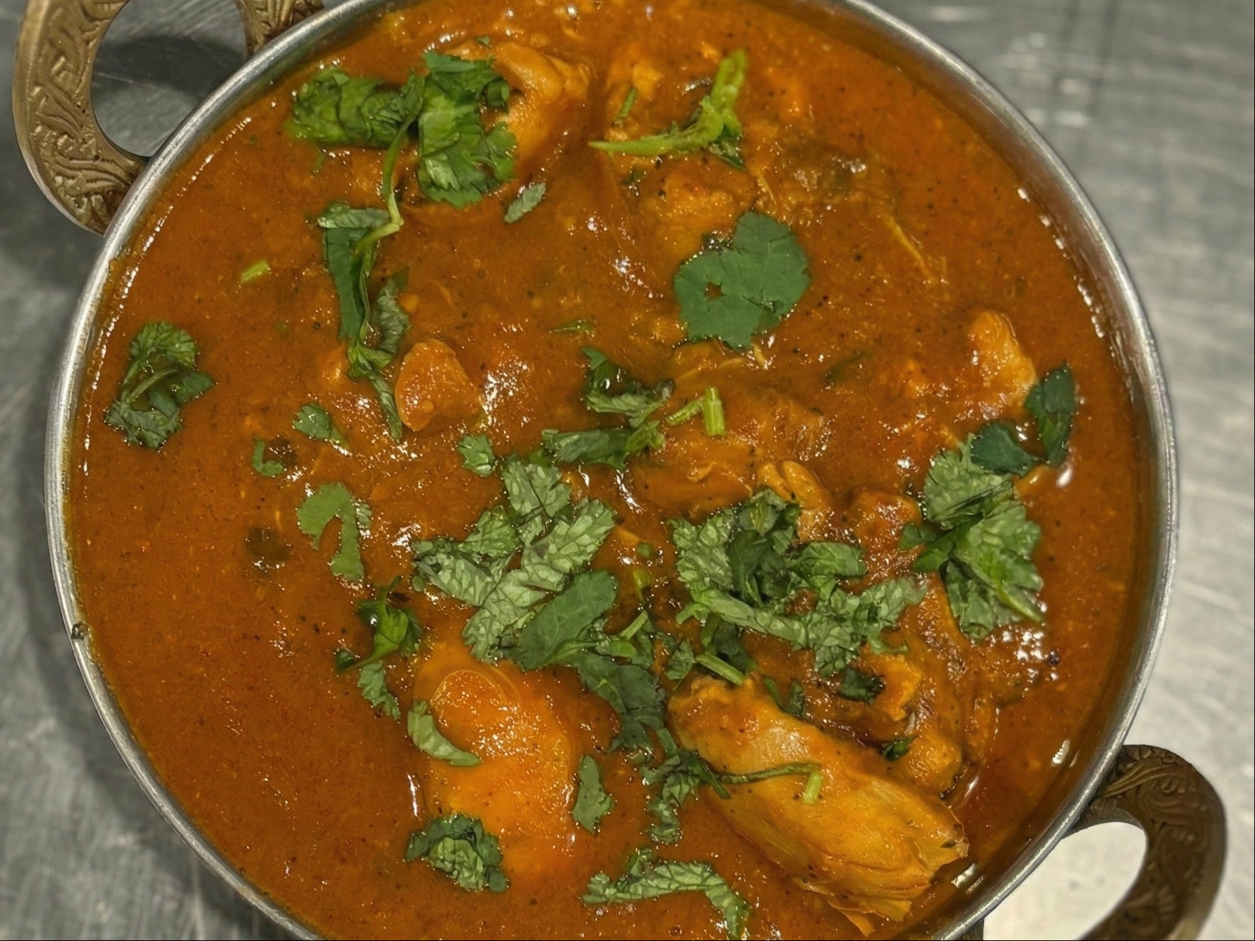 Punjabi Kadahi Chicken.