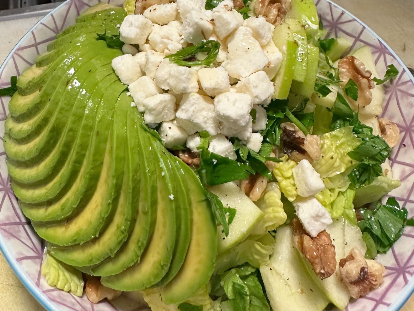Apple Avocado Salad.