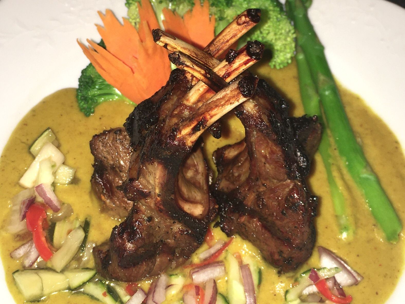 Turmeric Rack Of Lamb.